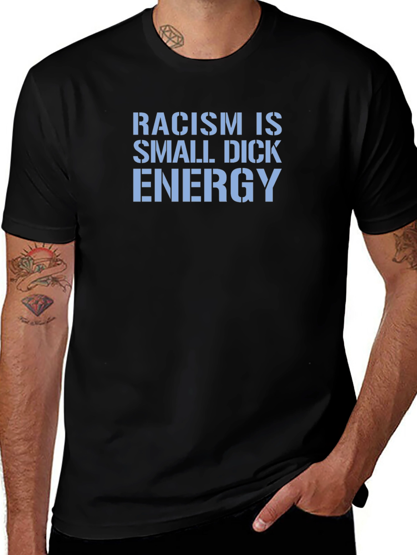 Racism Is Small Dick Energy Graphic Tee