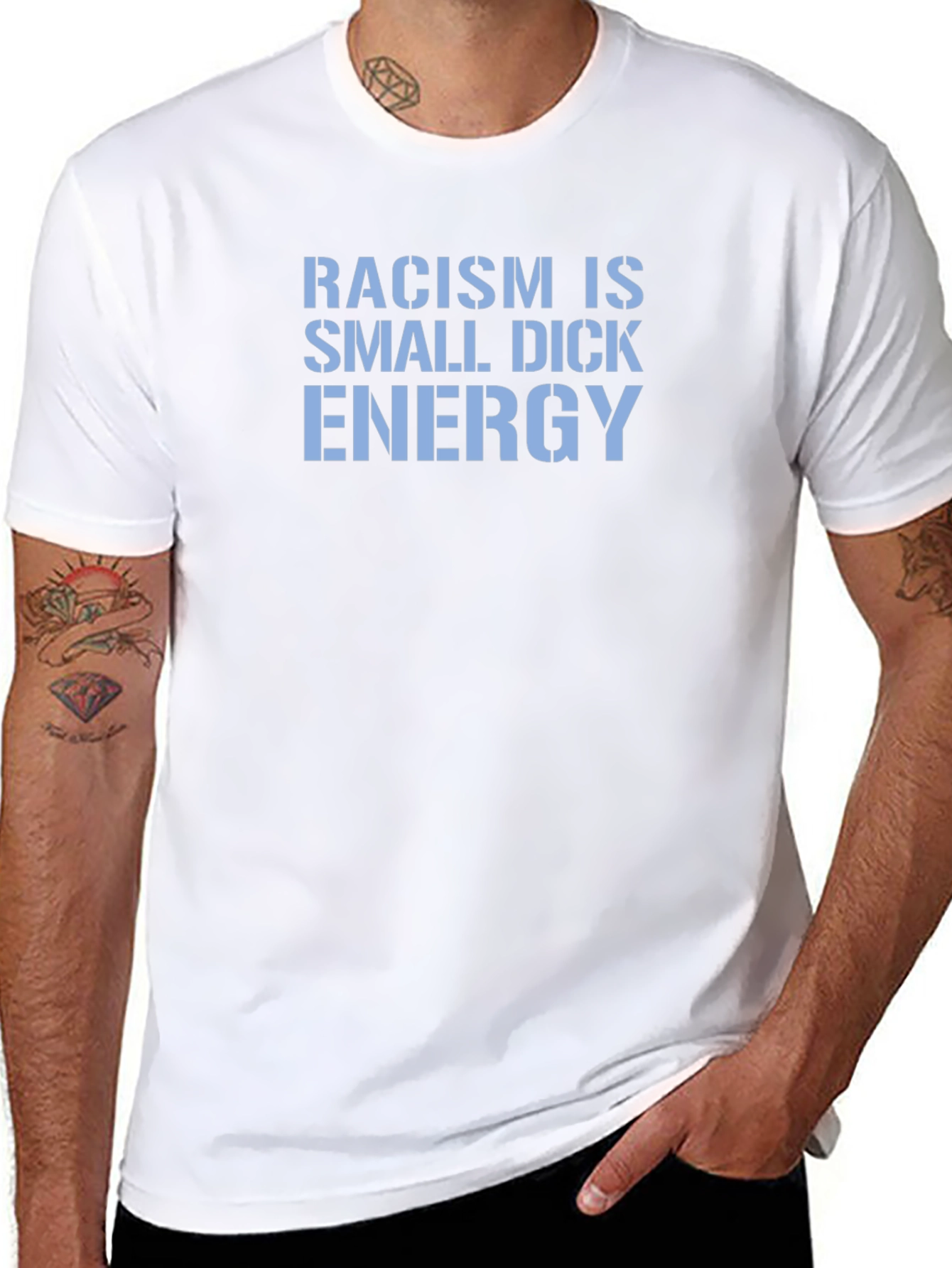 Racism Is Small Dick Energy Graphic Tee
