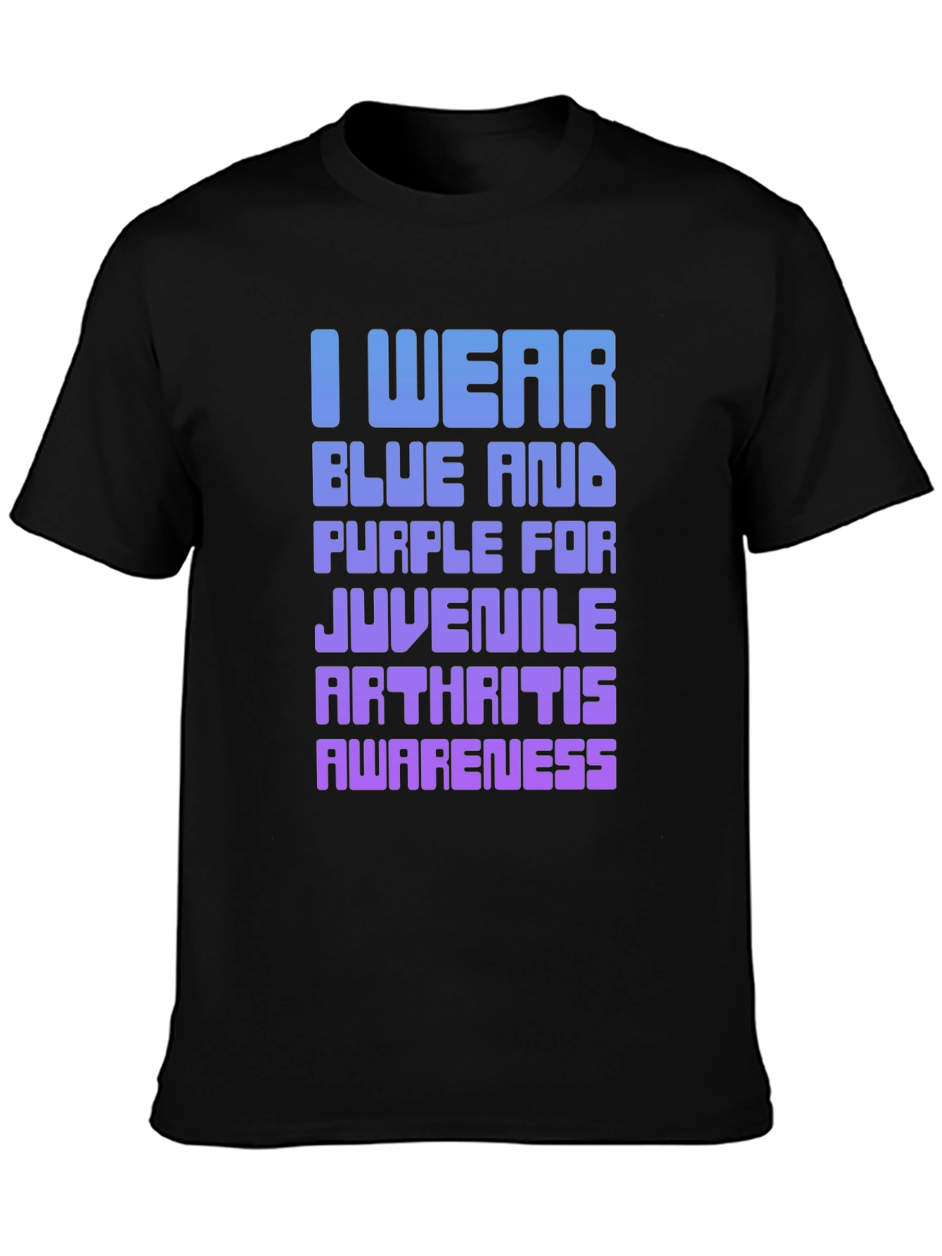 Juvenile Arthritis Awareness T-Shirt - Blue & Purple