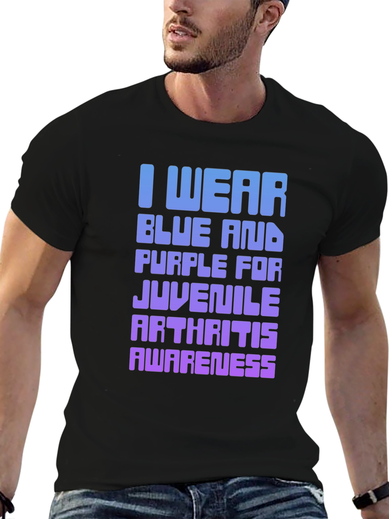 Juvenile Arthritis Awareness T-Shirt - Blue & Purple