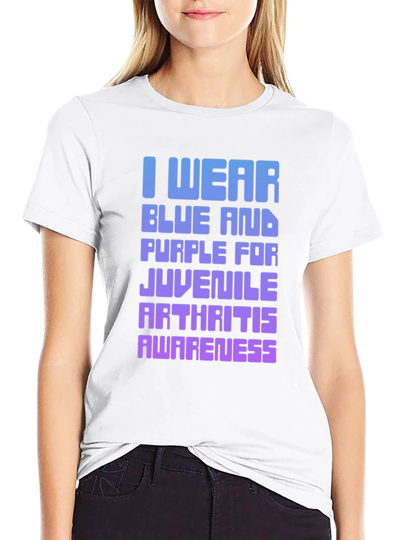 Juvenile Arthritis Awareness T-Shirt - Blue & Purple