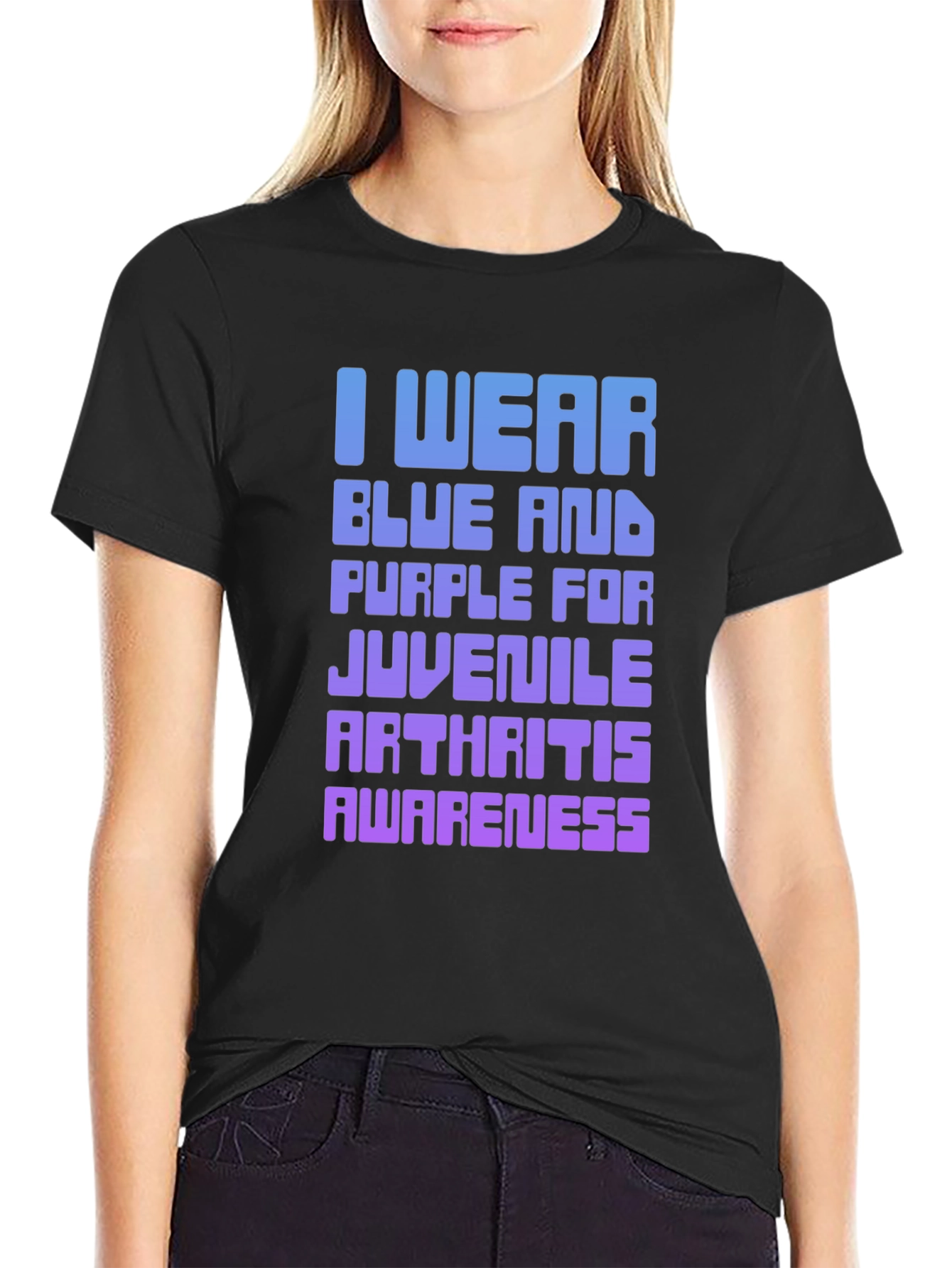 Juvenile Arthritis Awareness T-Shirt - Blue & Purple