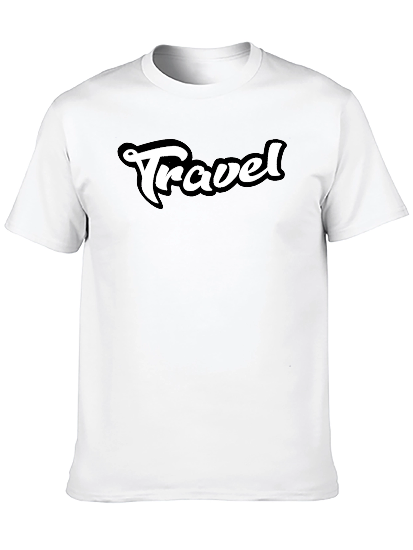 Travel Black T-Shirt - Stylish & Comfortable