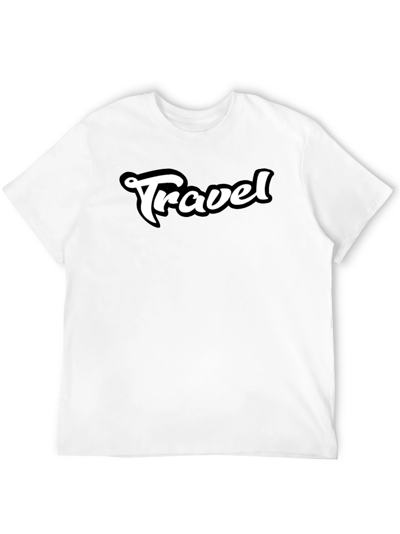 Travel Black T-Shirt - Stylish & Comfortable