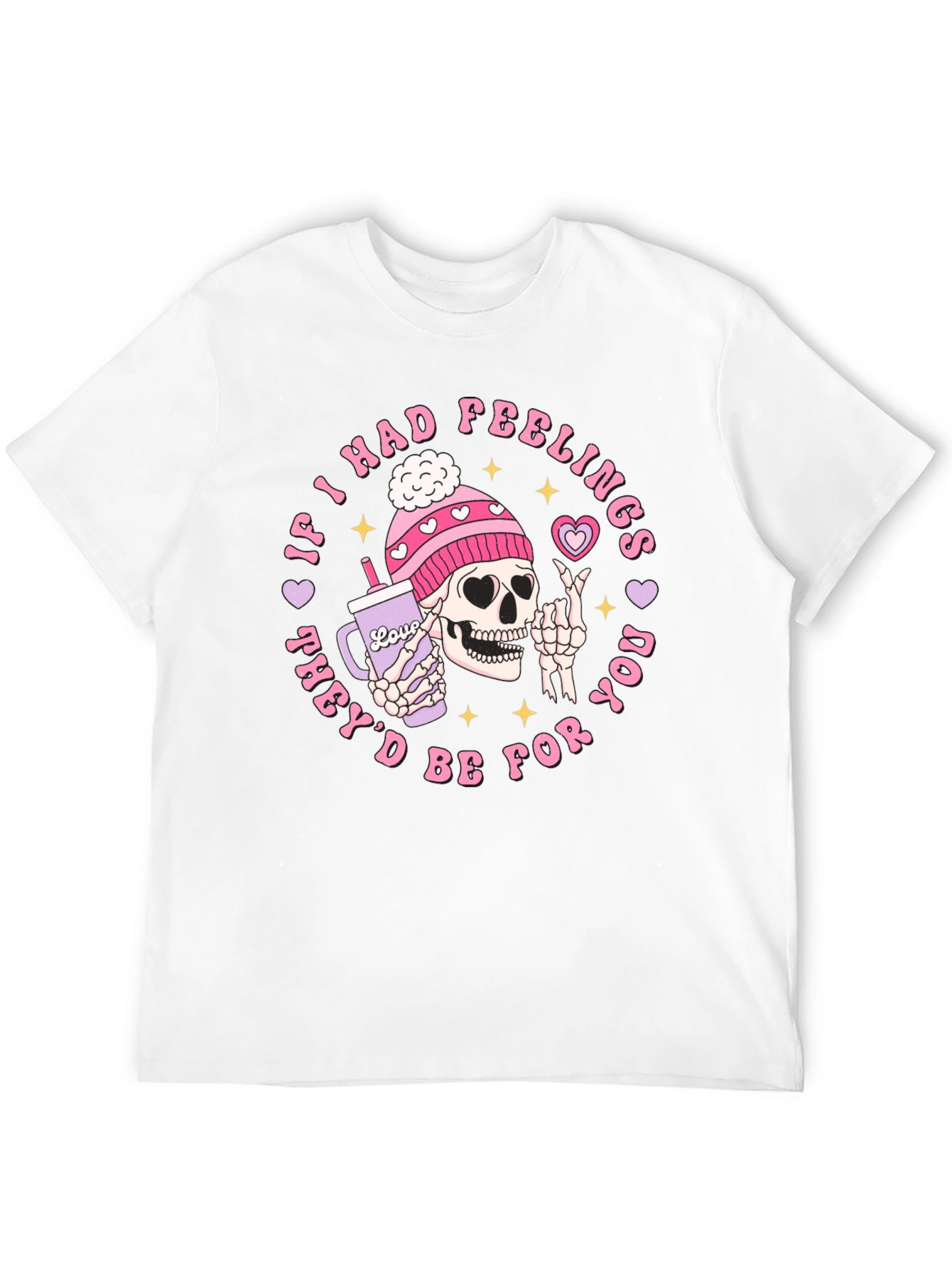 Funny Skeleton Valentines Day Graphic T-Shirt