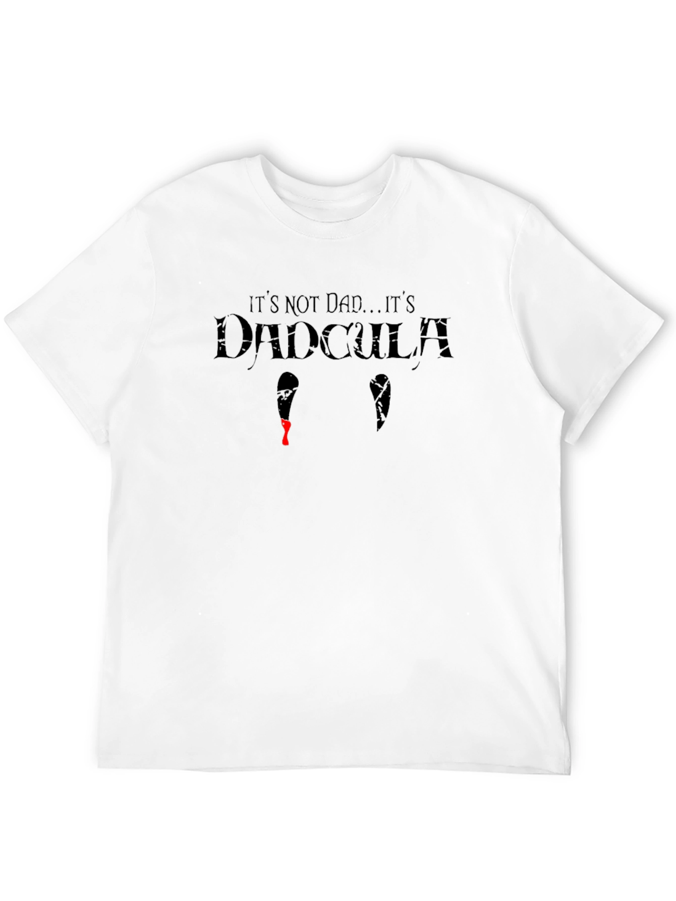Dadcula Graphic T-Shirt - Halloween Vampire Dad Joke Tee