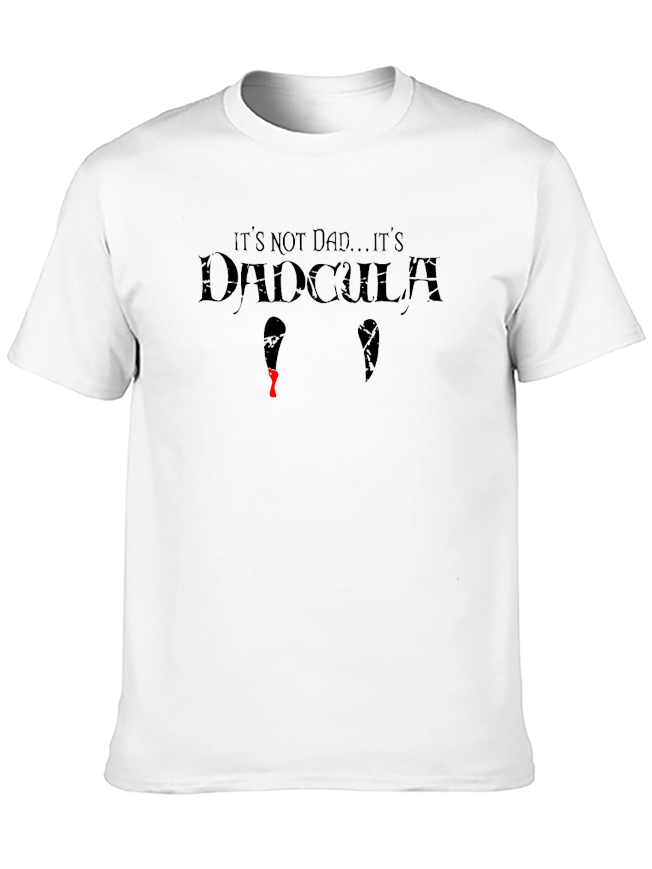 Dadcula Graphic T-Shirt - Halloween Vampire Dad Joke Tee