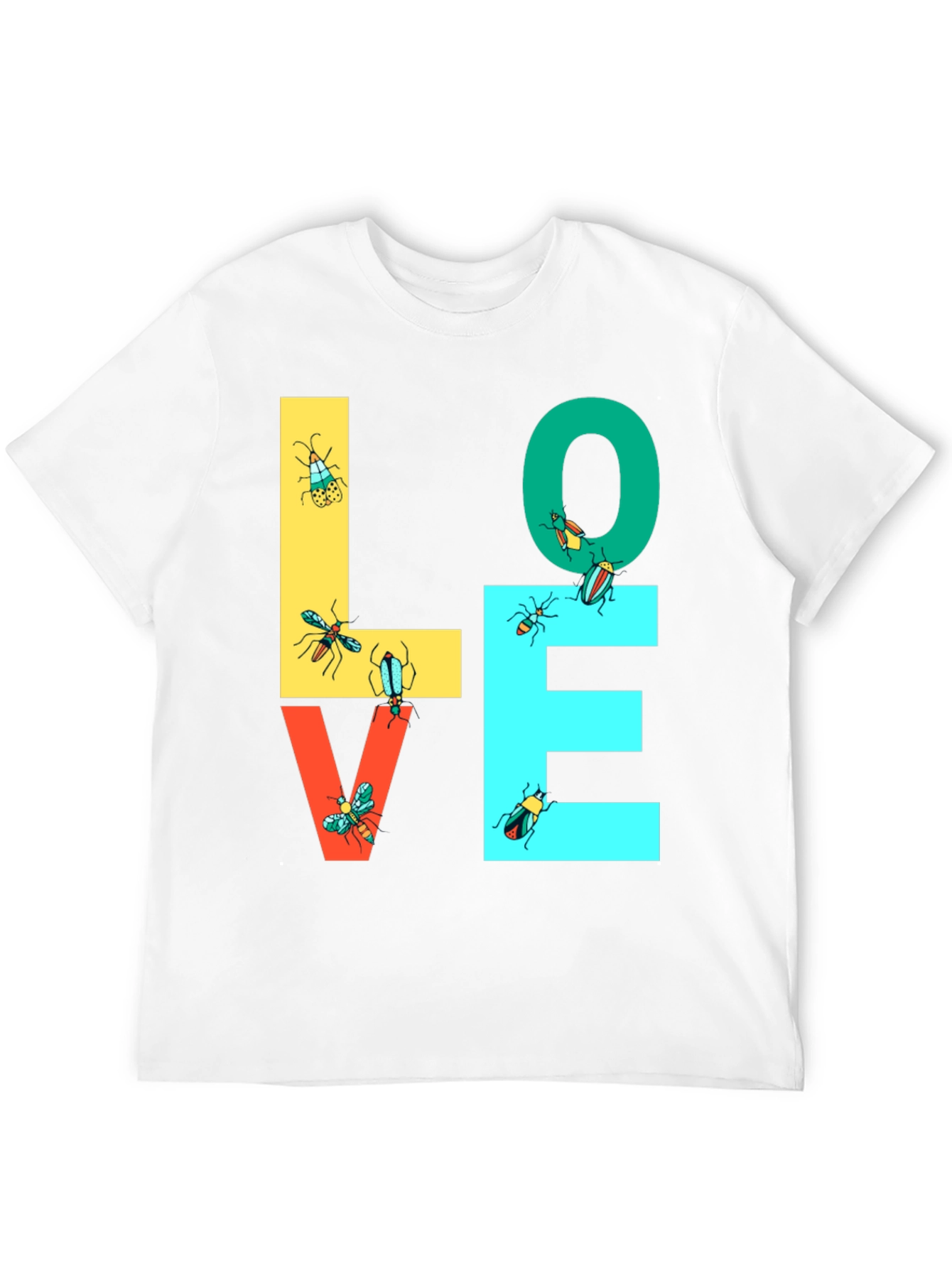LOVE Bugs Graphic Tee - Black Unisex T-Shirt