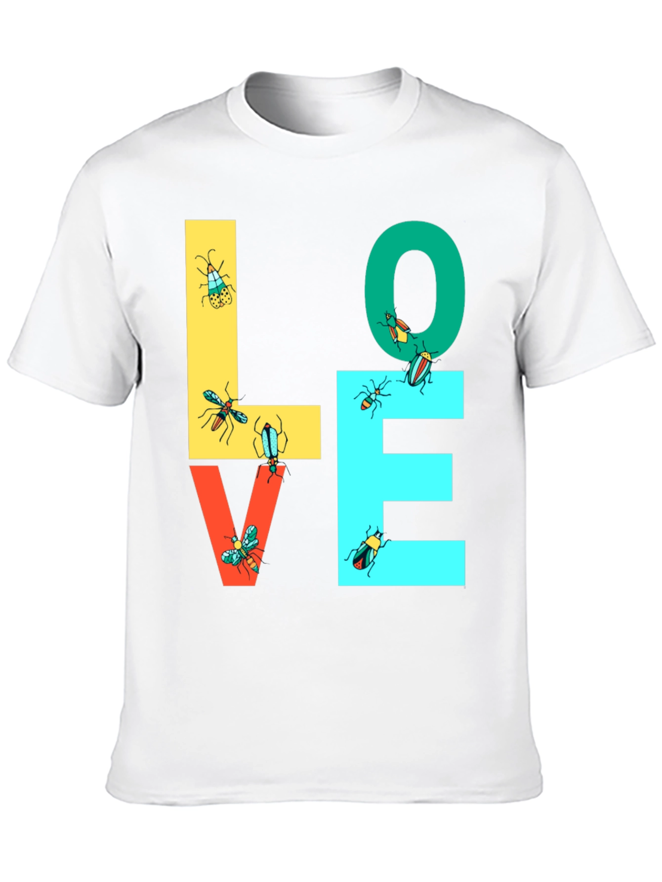 LOVE Bugs Graphic Tee - Black Unisex T-Shirt