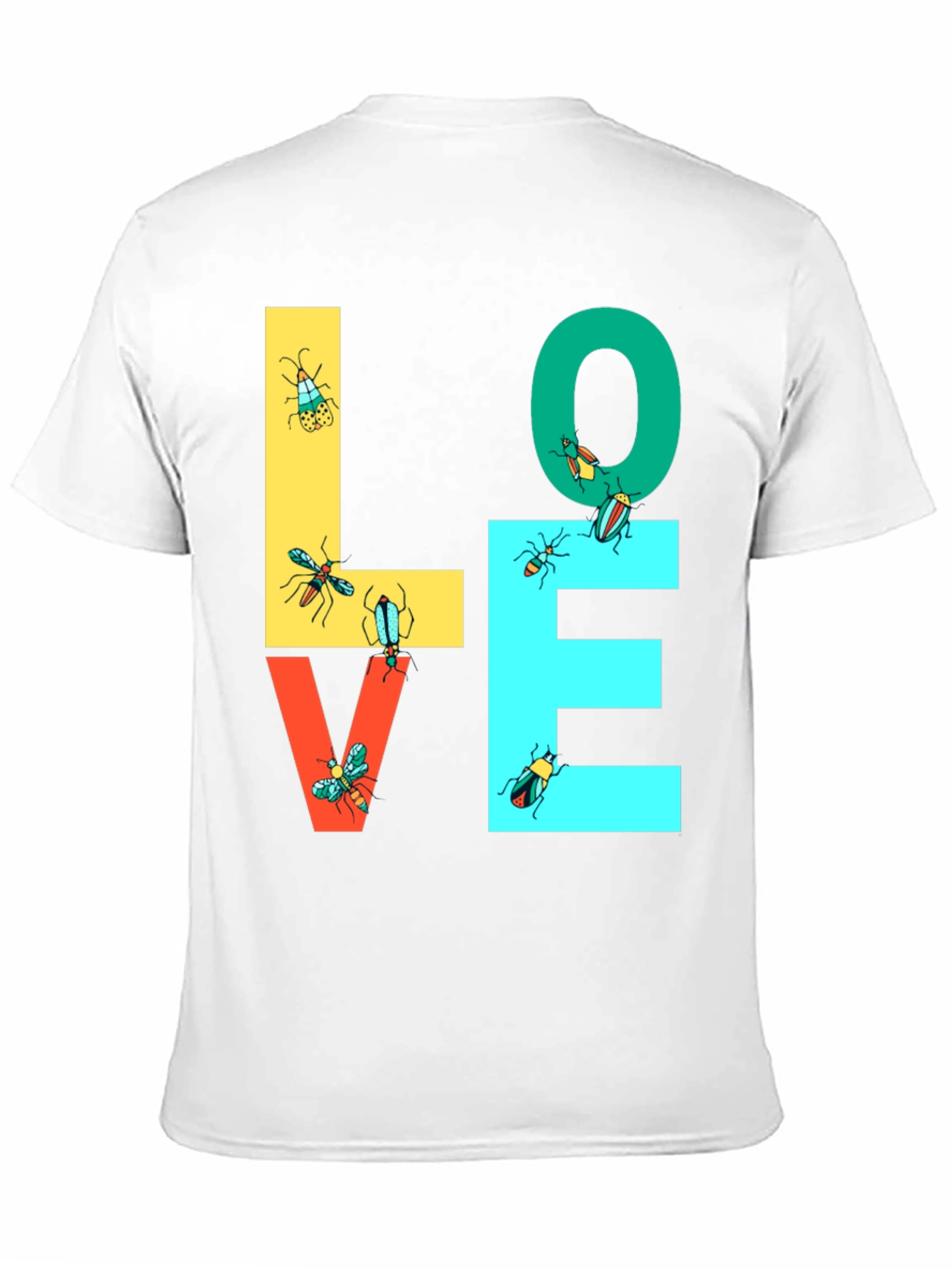 LOVE Bugs Graphic Tee - Black Unisex T-Shirt