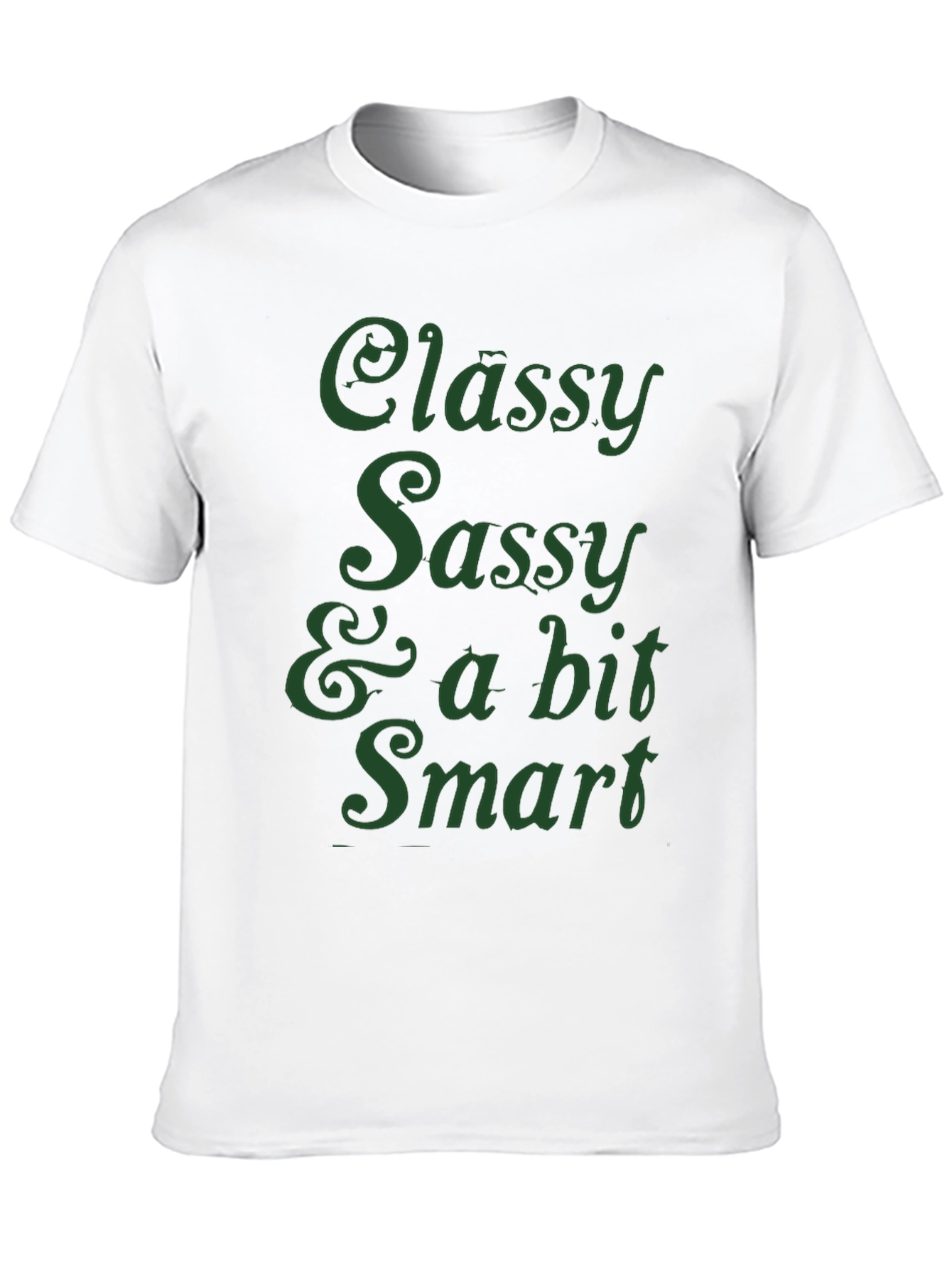 Classy Sassy Smart Graphic T-Shirt - Black