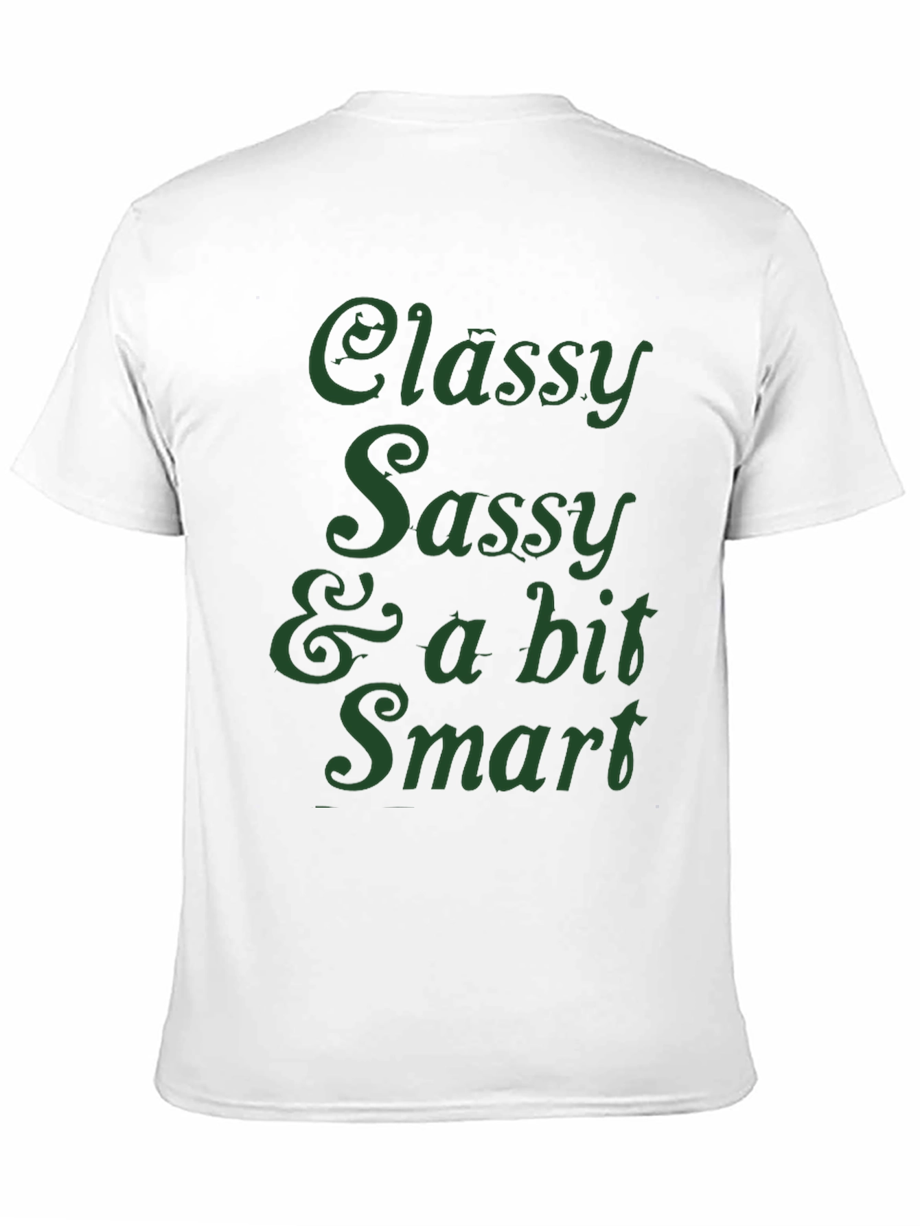 Classy Sassy Smart Graphic T-Shirt - Black
