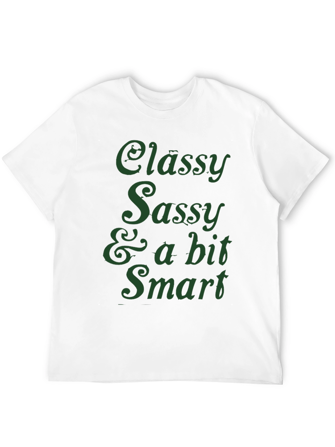 Classy Sassy Smart Graphic T-Shirt - Black