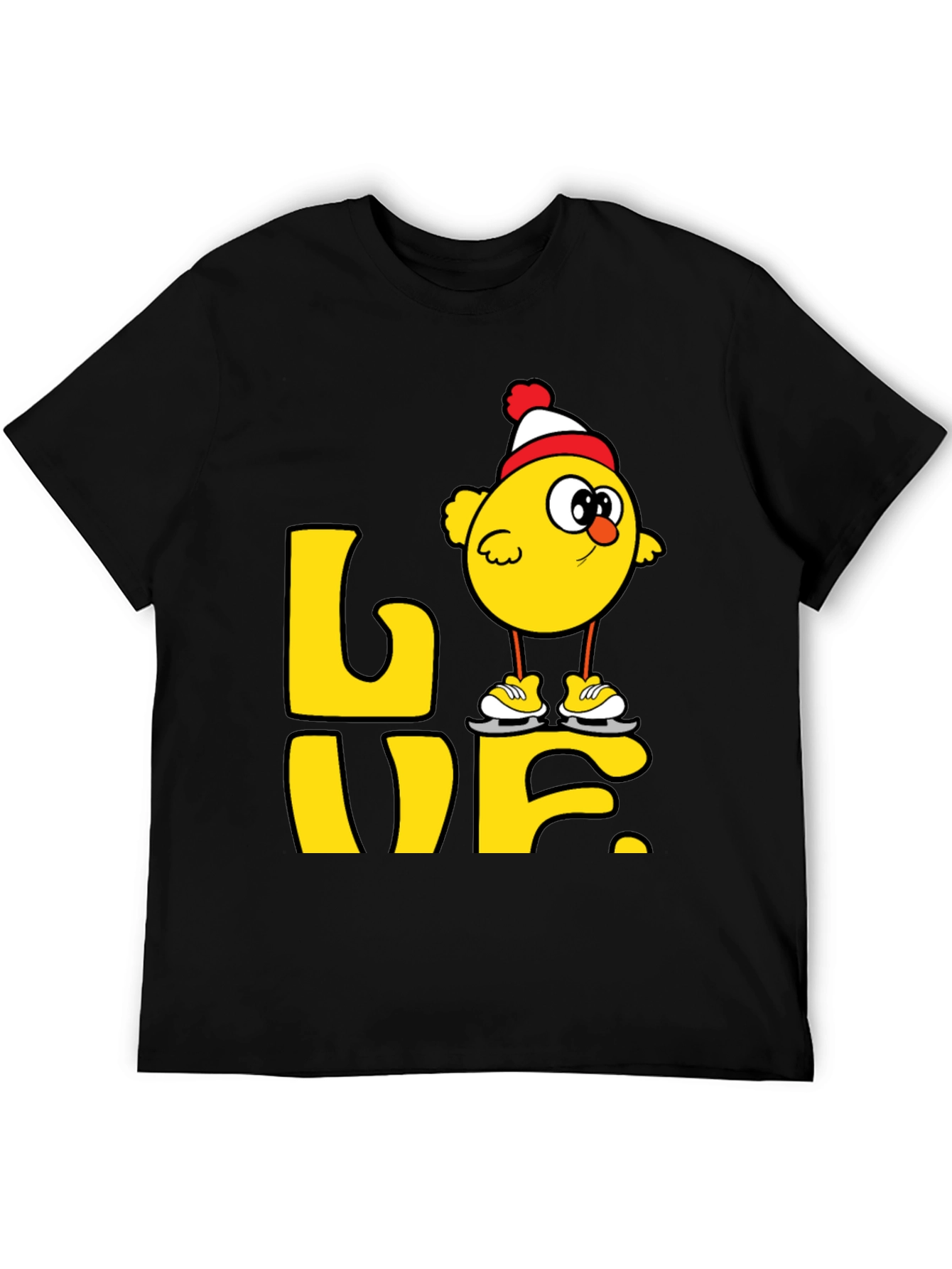 Skating Chick Love Graphic T-Shirt