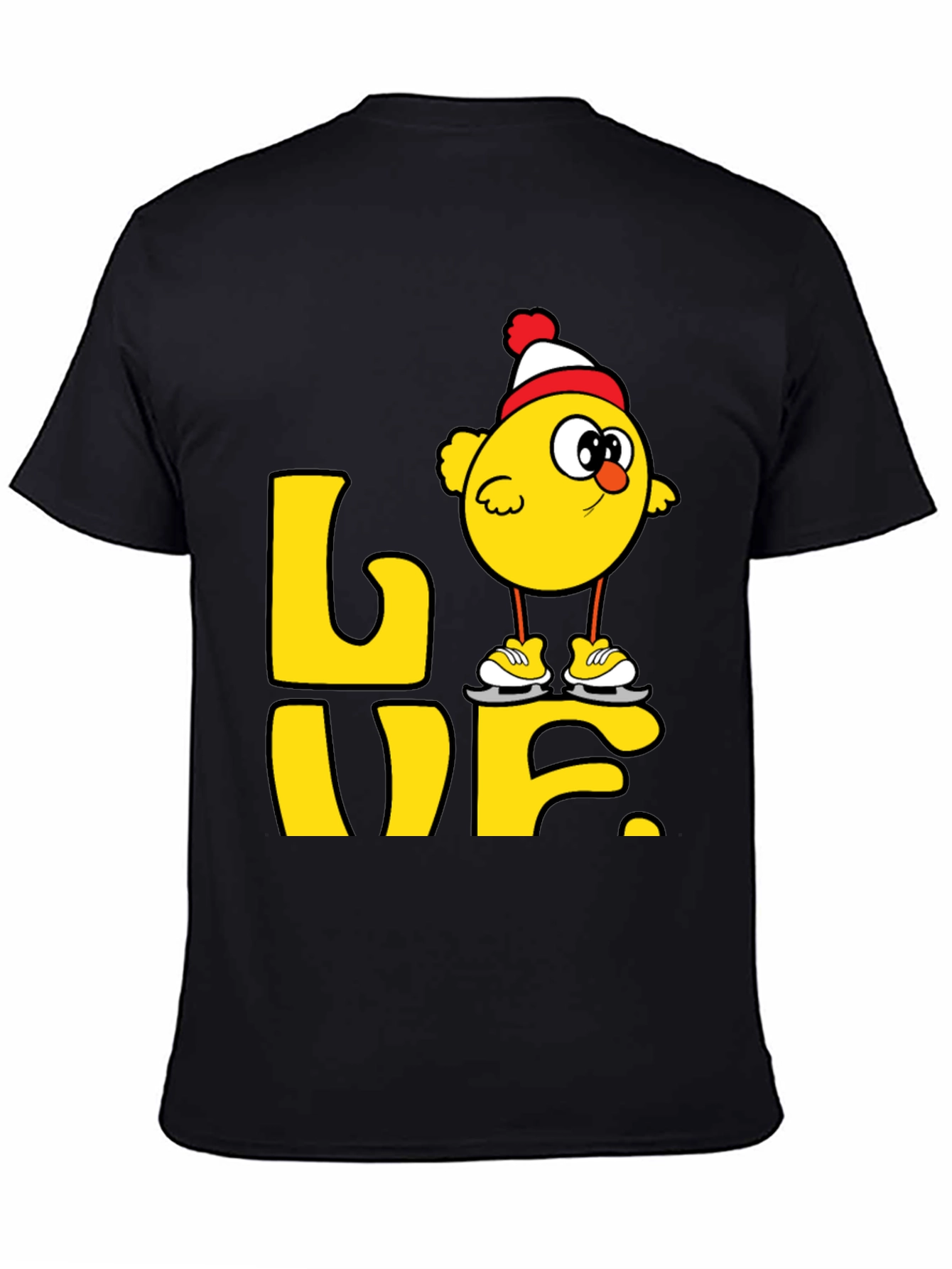 Skating Chick Love Graphic T-Shirt