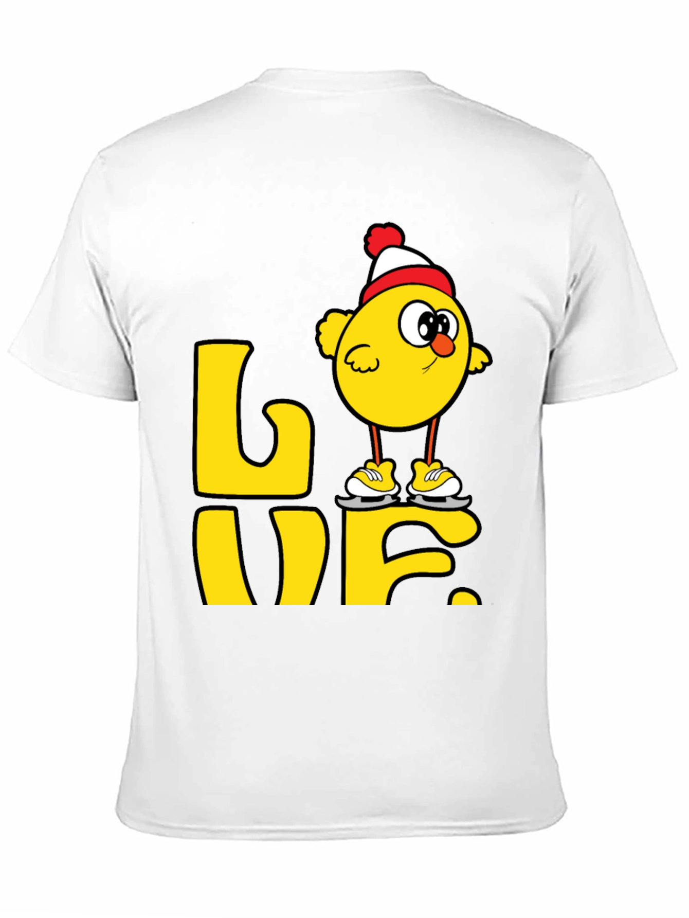 Skating Chick Love Graphic T-Shirt