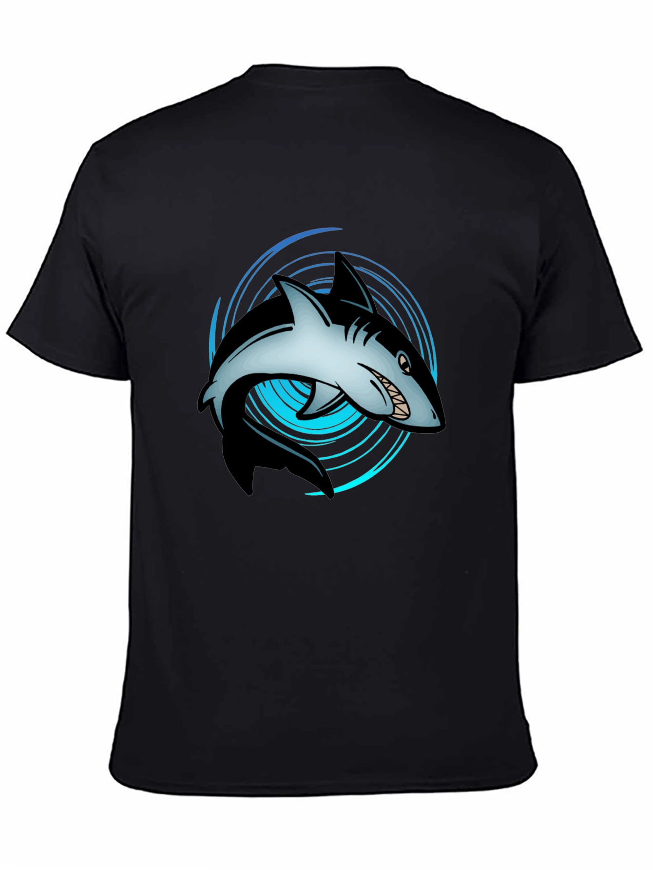 Shark Graphic Tee - Ocean Lovers Black T-Shirt