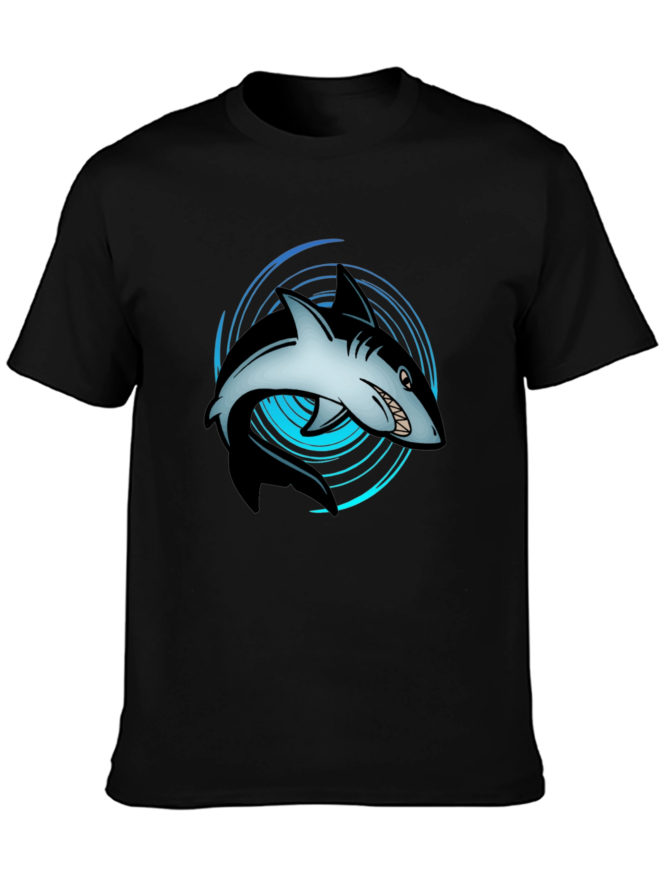 Shark Graphic Tee - Ocean Lovers Black T-Shirt