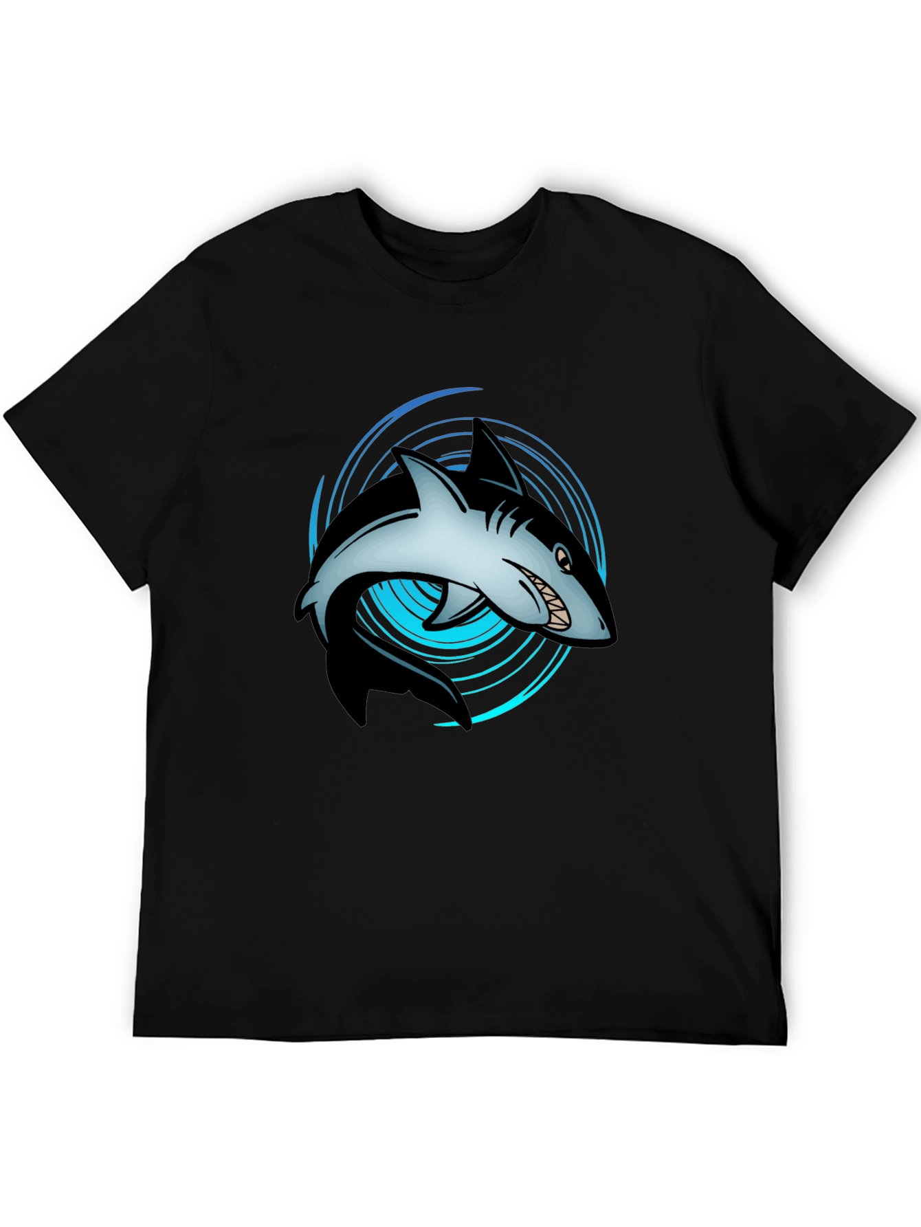 Shark Graphic Tee - Ocean Lovers Black T-Shirt