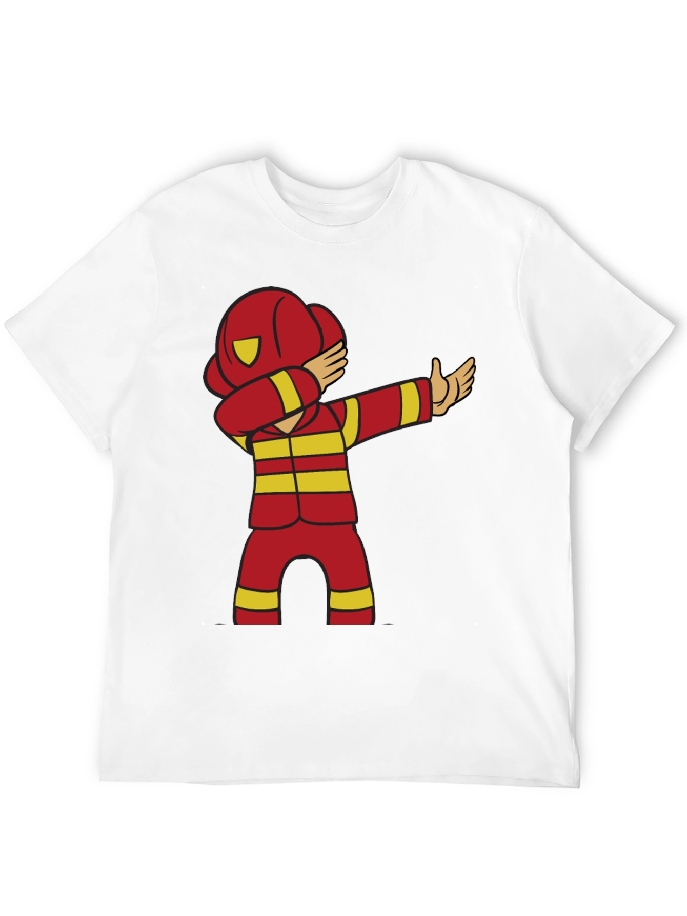 Cartoon Firefighter Dabbing T-Shirt