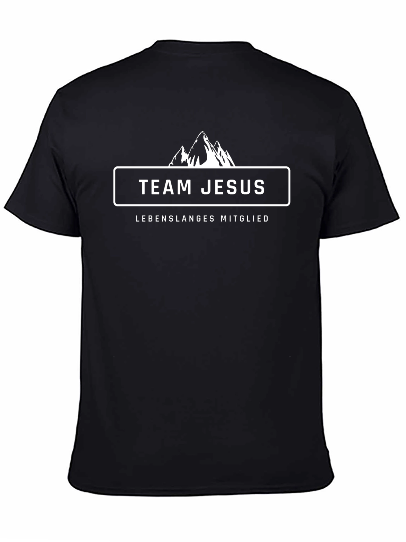 Team Jesus T-Shirt - Lifetime Member - Black Cotton