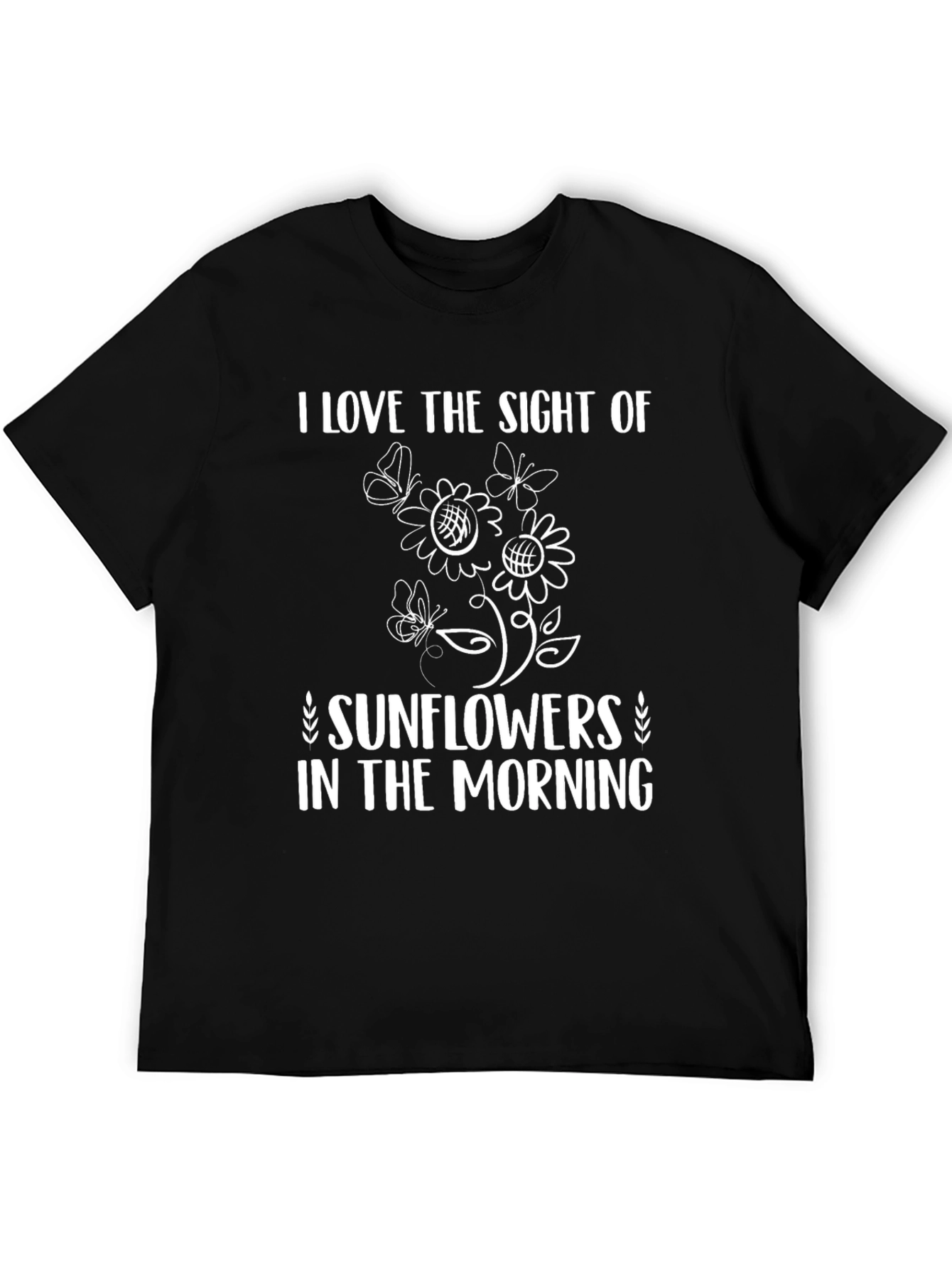 Sunflower Morning Graphic Tee - Black