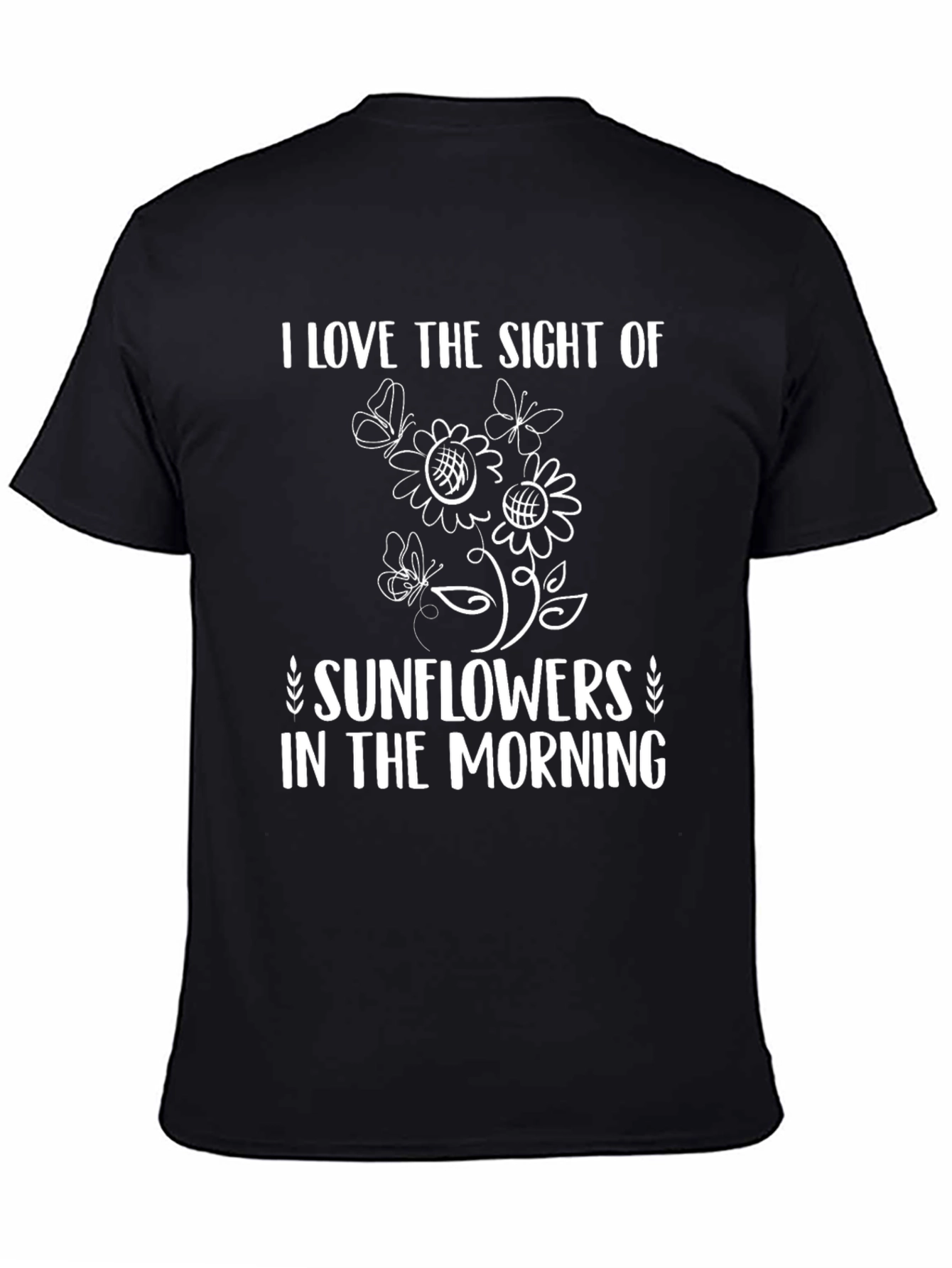 Sunflower Morning Graphic Tee - Black
