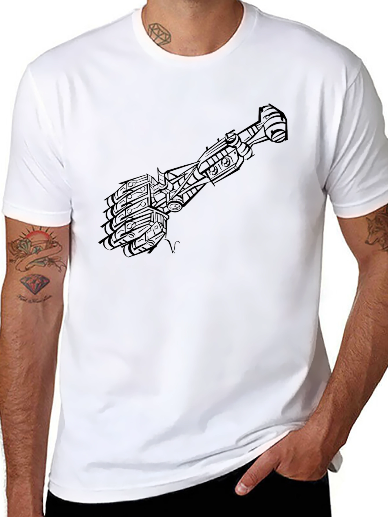 Mech Hand Graphic T-Shirt