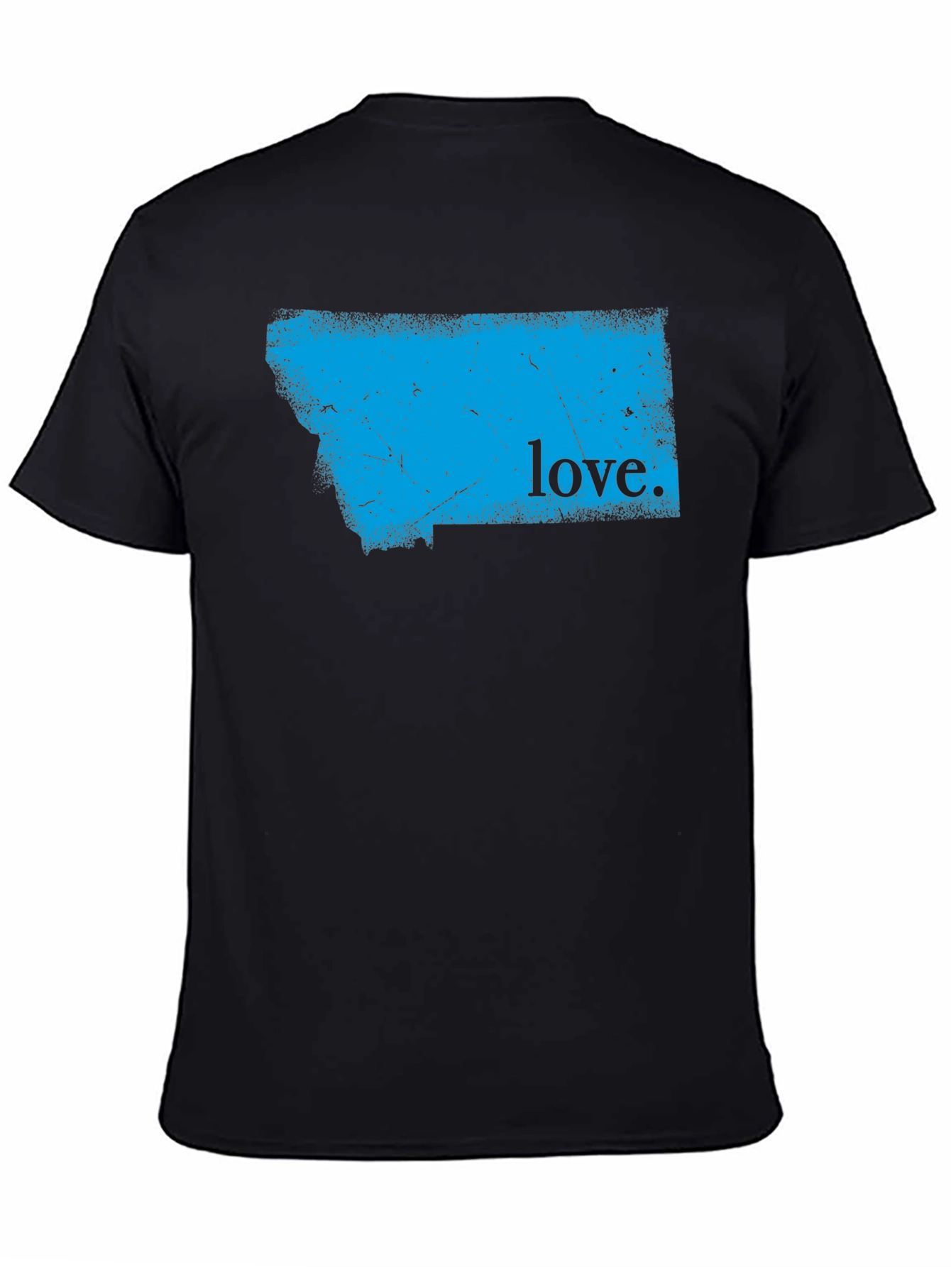 Montana Love Graphic Tee - Black Cotton T-Shirt