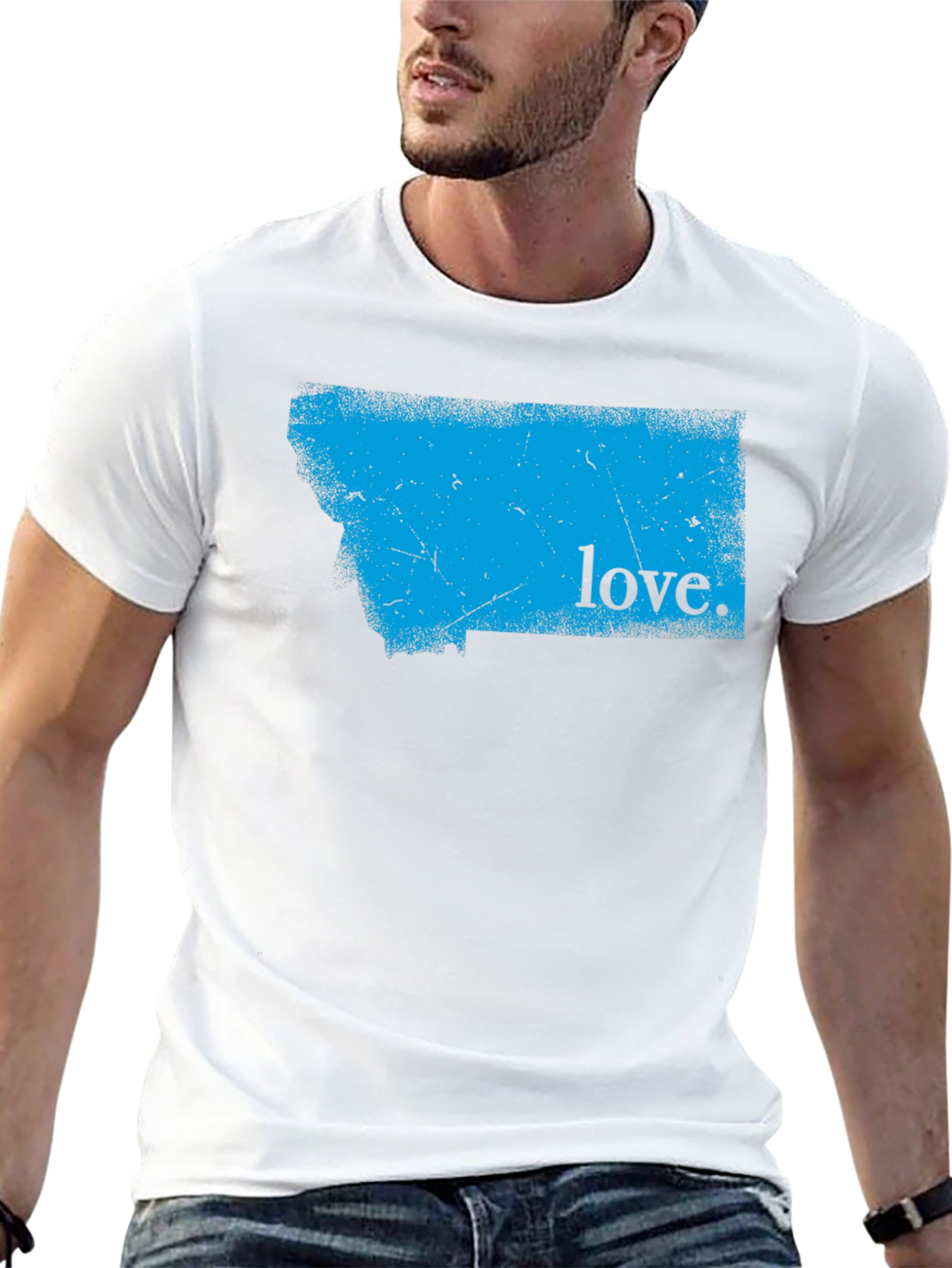 Montana Love Graphic Tee - Black Cotton T-Shirt