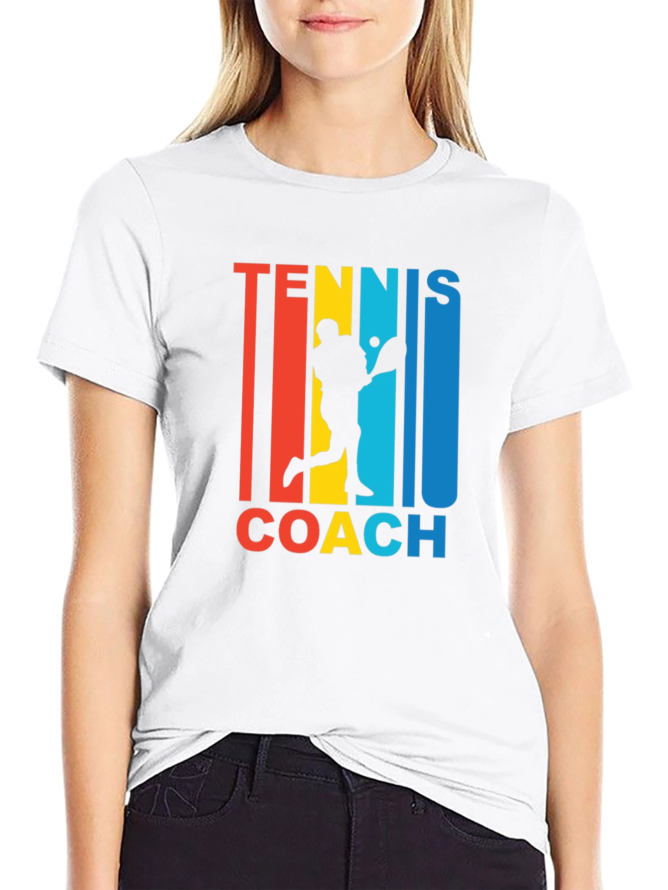 Tennis Coach Graphic T-Shirt - Retro Style