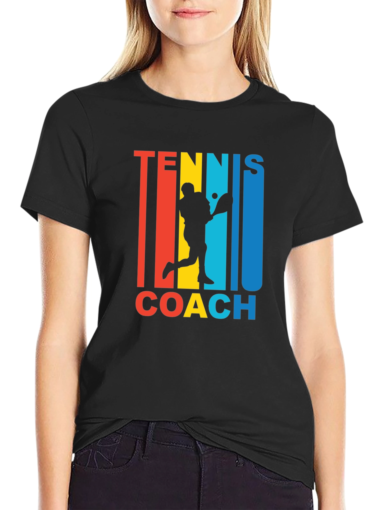 Tennis Coach Graphic T-Shirt - Retro Style