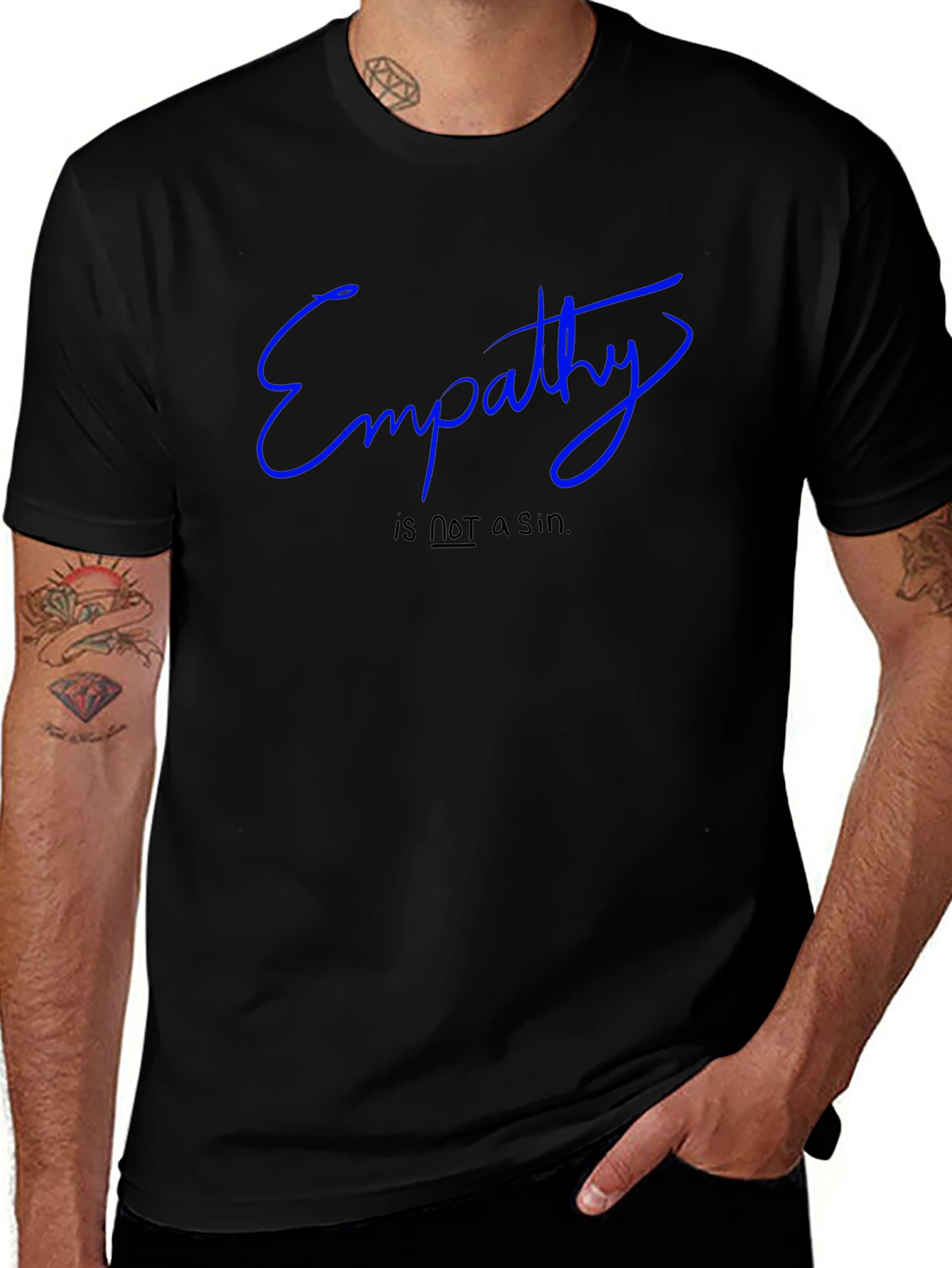 Empathy Statement Black T-Shirt