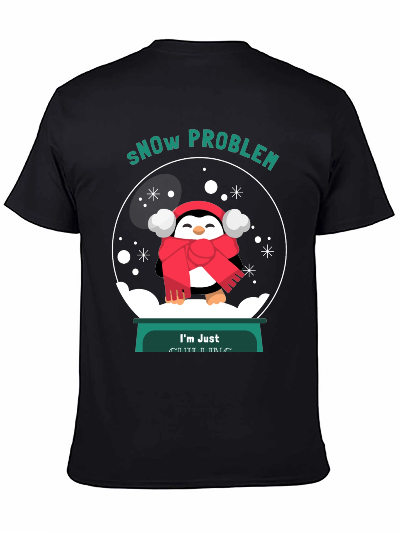 Snow Problem Penguin Graphic Tee - Unisex