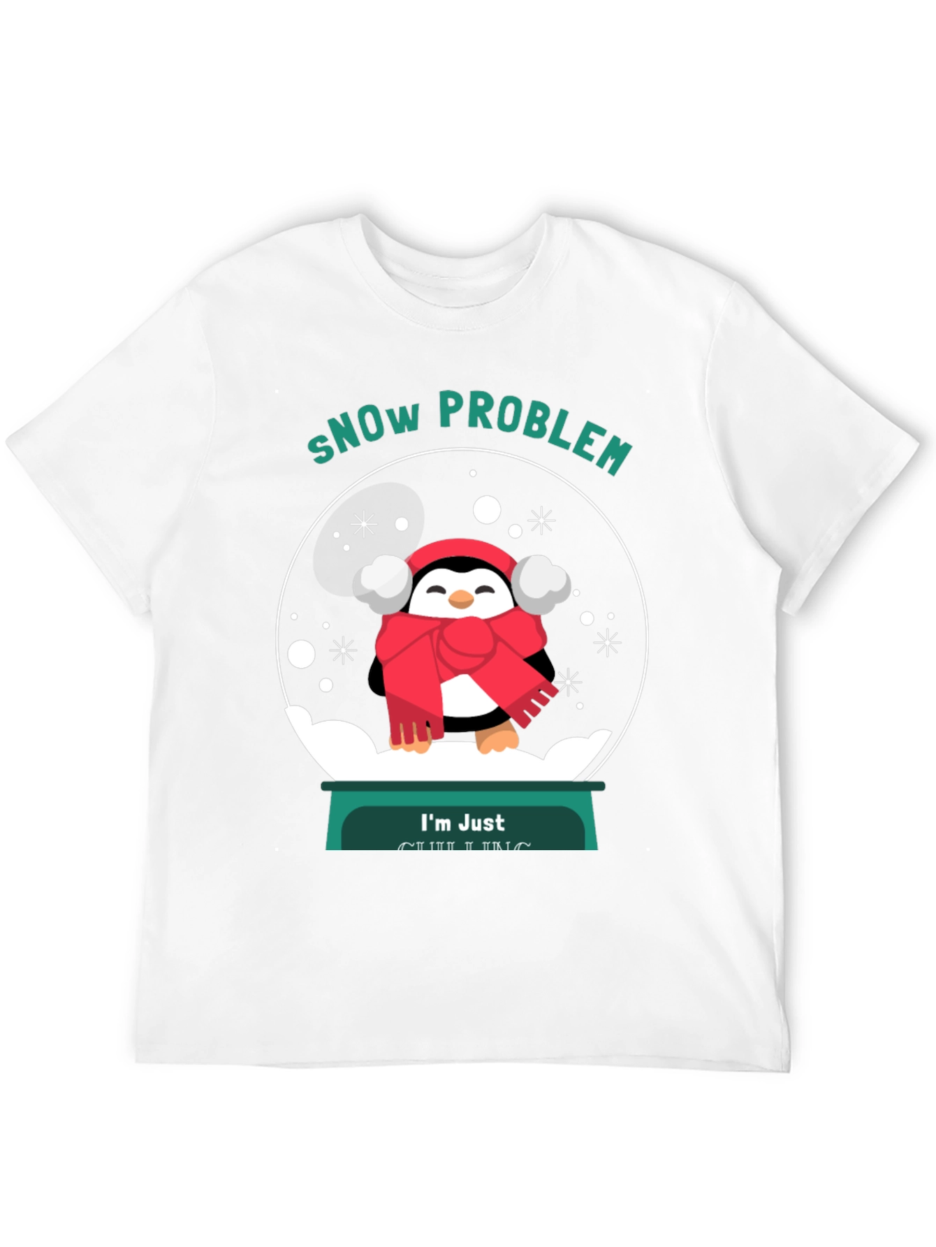 Snow Problem Penguin Graphic Tee - Unisex