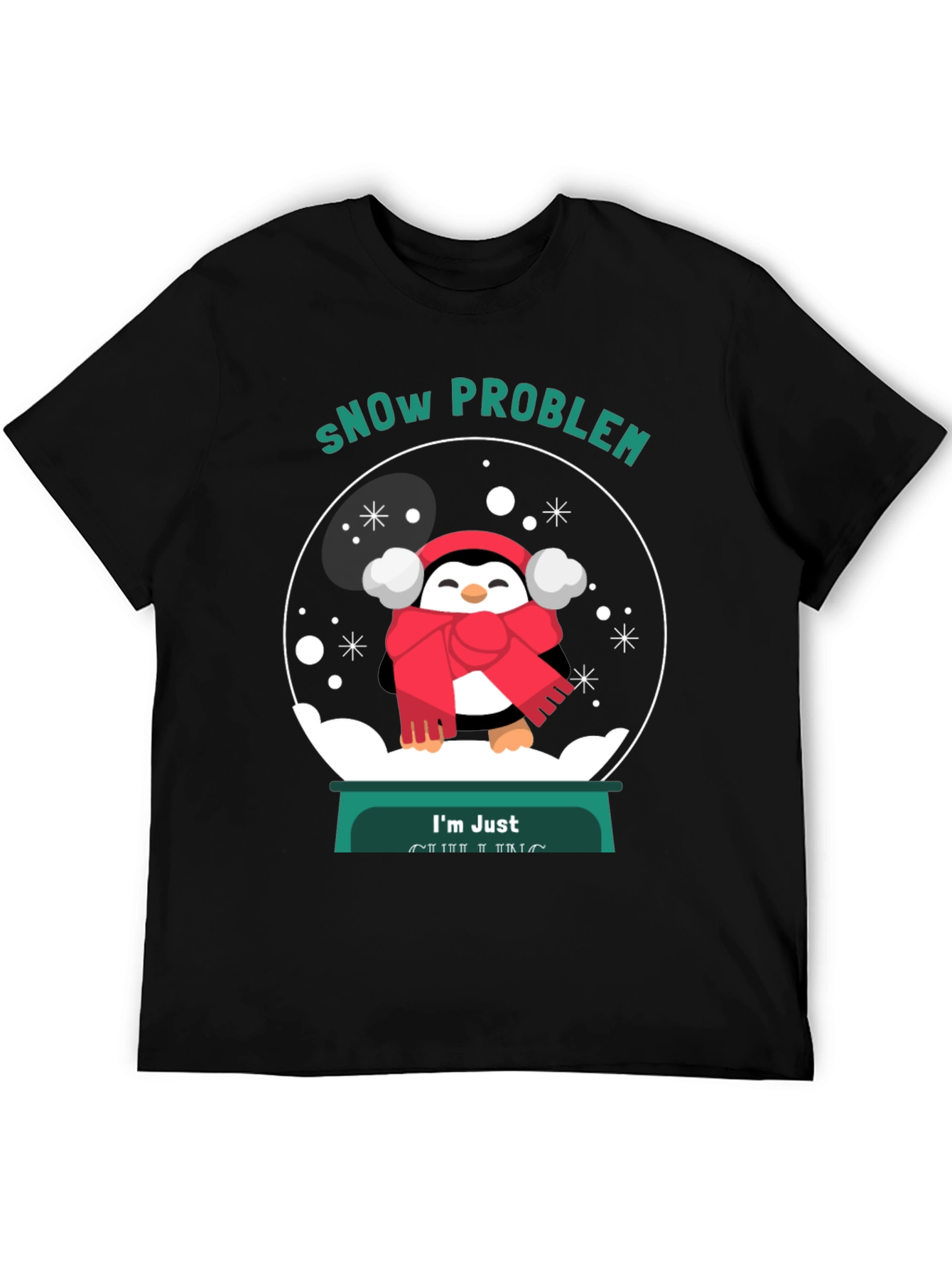 Snow Problem Penguin Graphic Tee - Unisex
