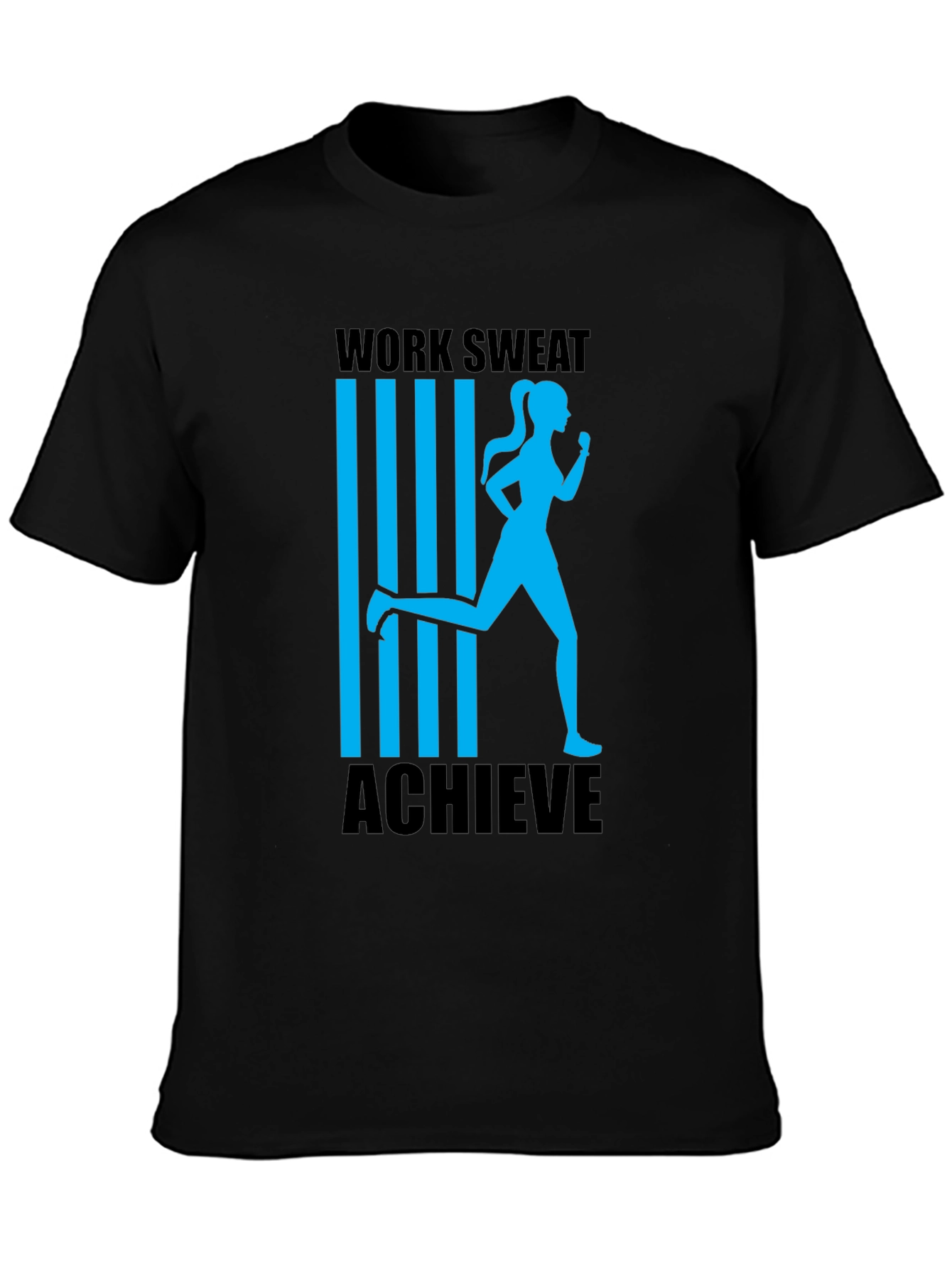 Work Sweat Achieve Graphic Tee - Black