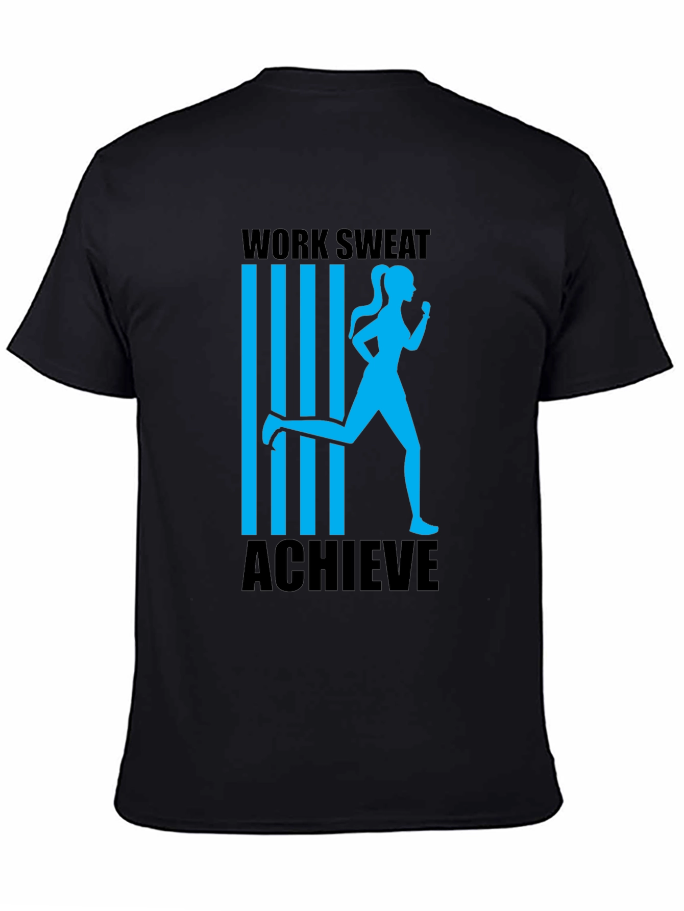 Work Sweat Achieve Graphic Tee - Black