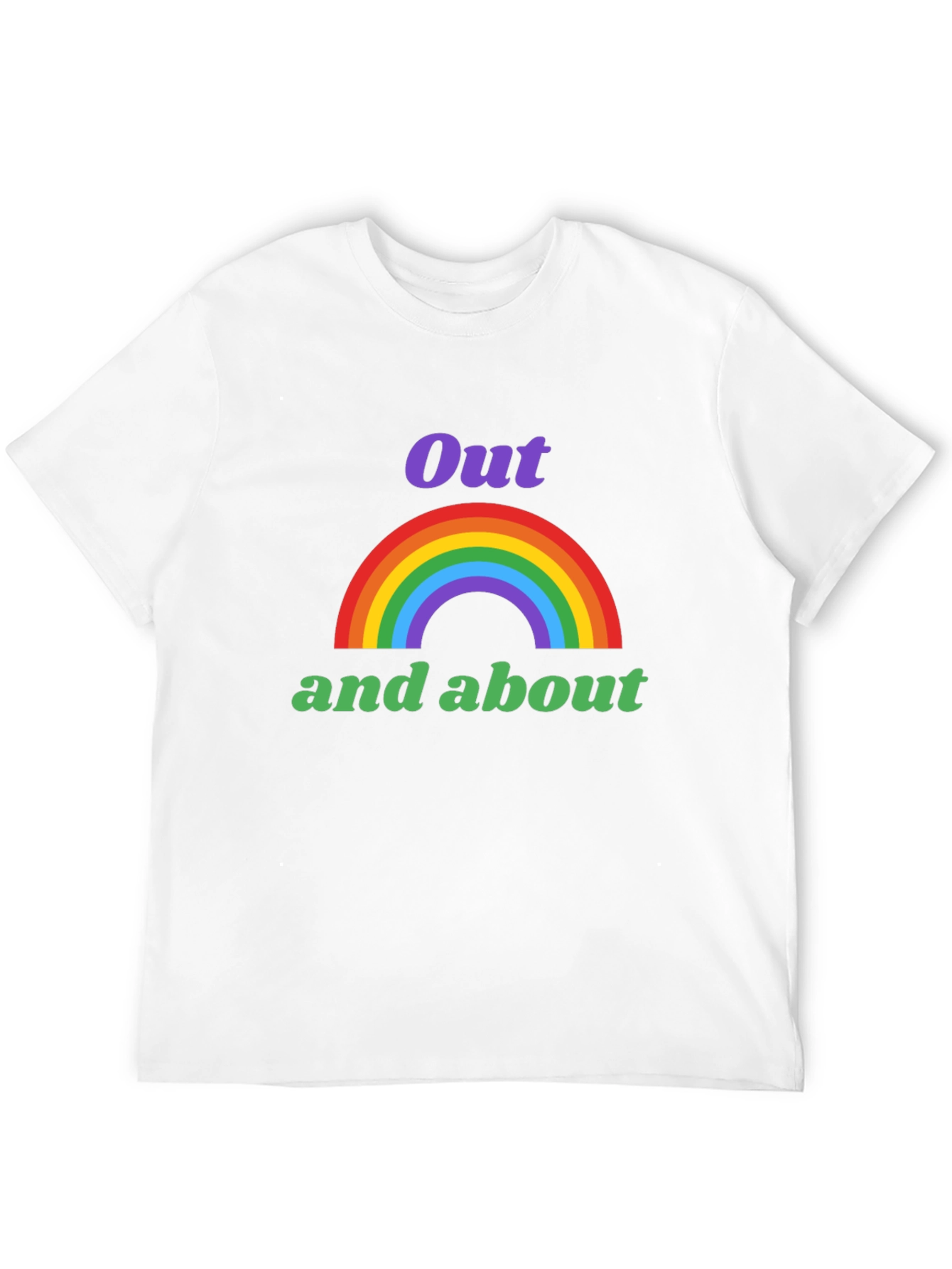 Out and About Rainbow Graphic T-Shirt