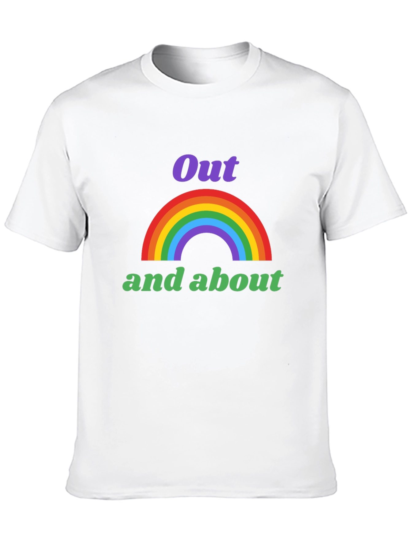 Out and About Rainbow Graphic T-Shirt