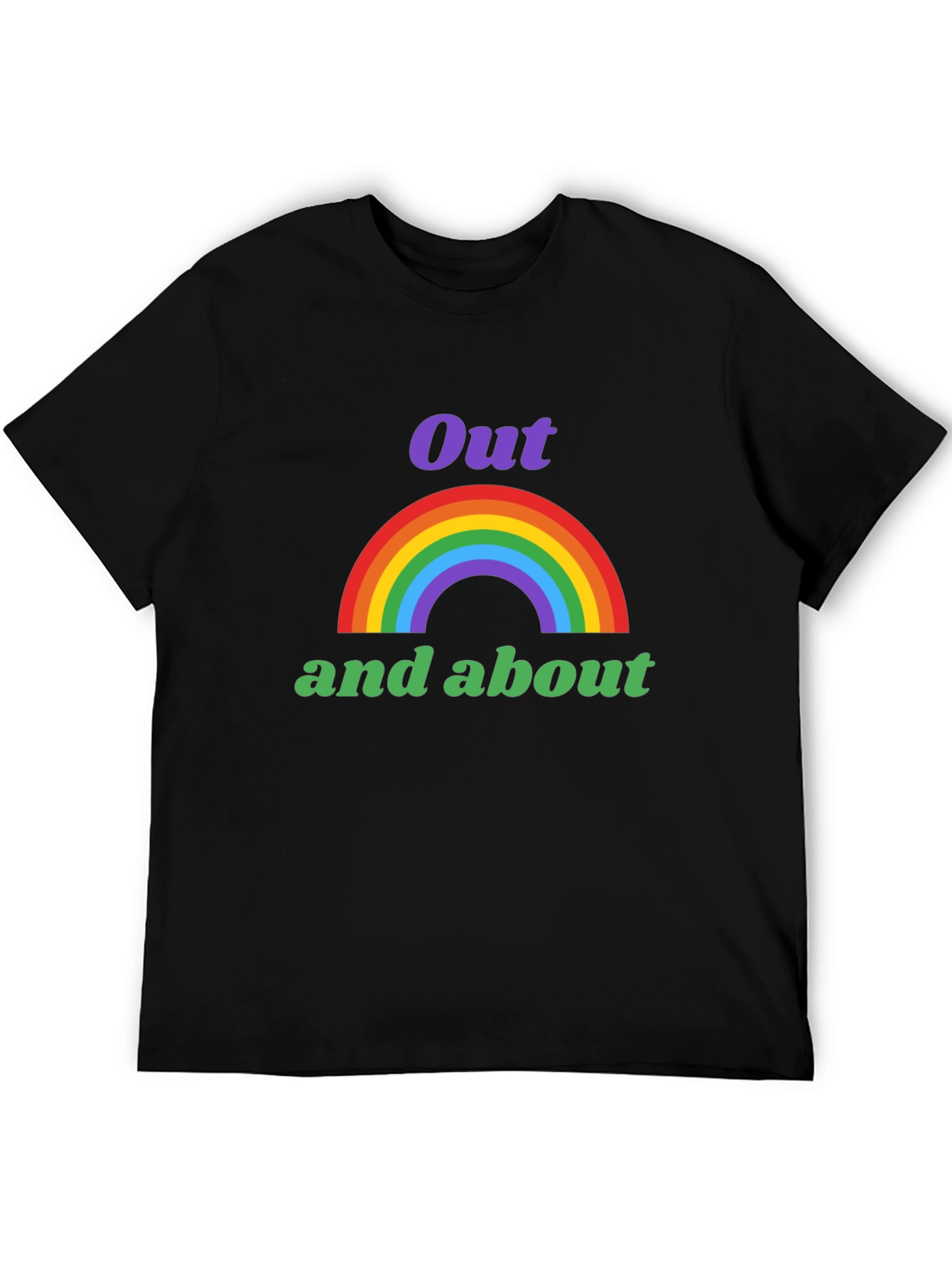 Out and About Rainbow Graphic T-Shirt