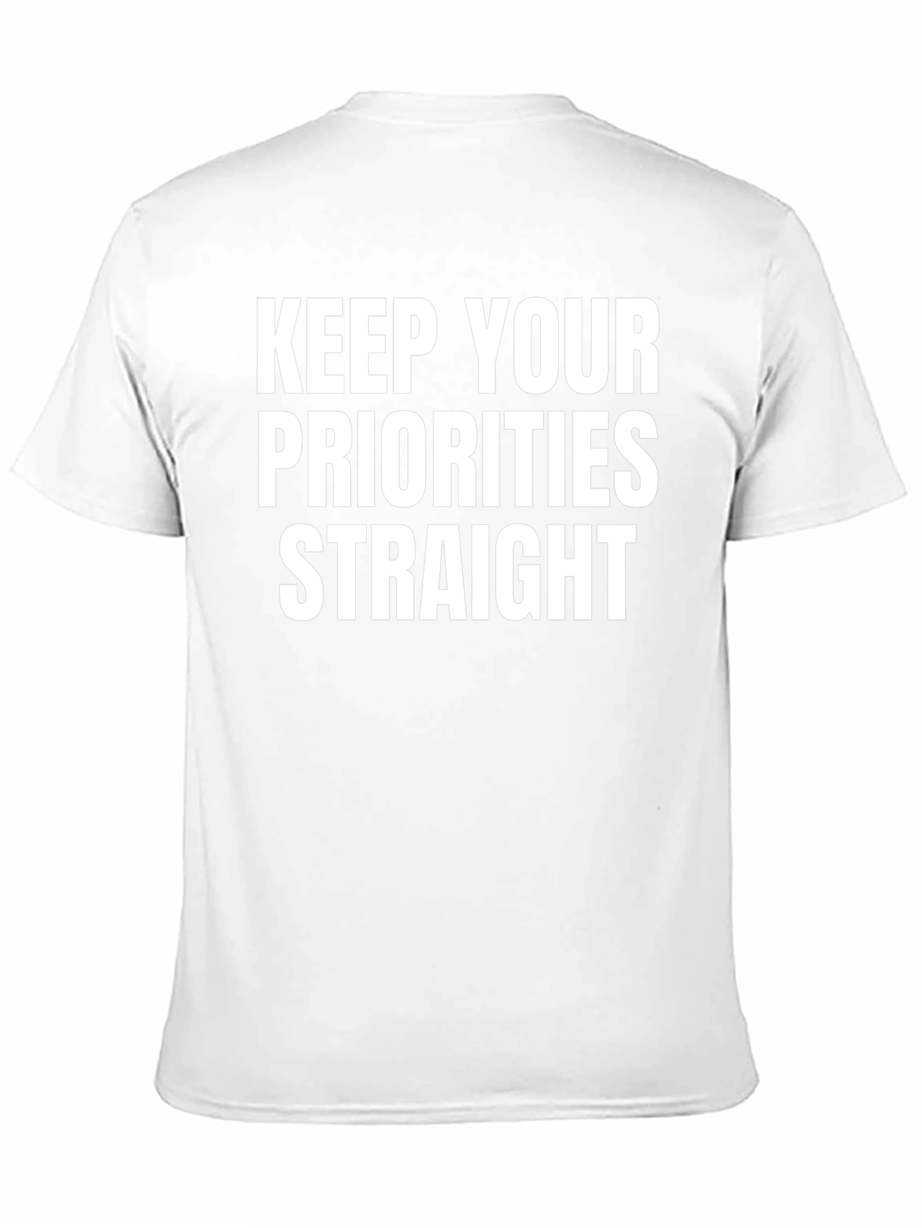 Keep Your Priorities Straight Black Tee