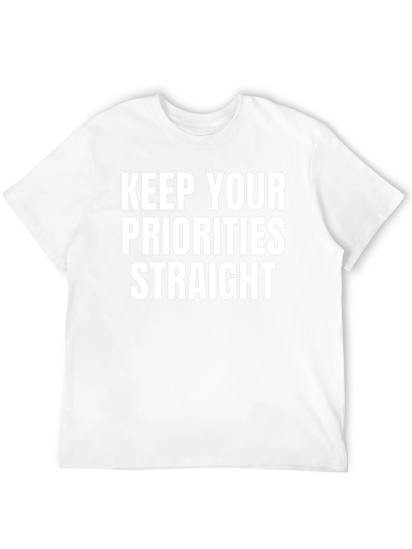Keep Your Priorities Straight Black Tee