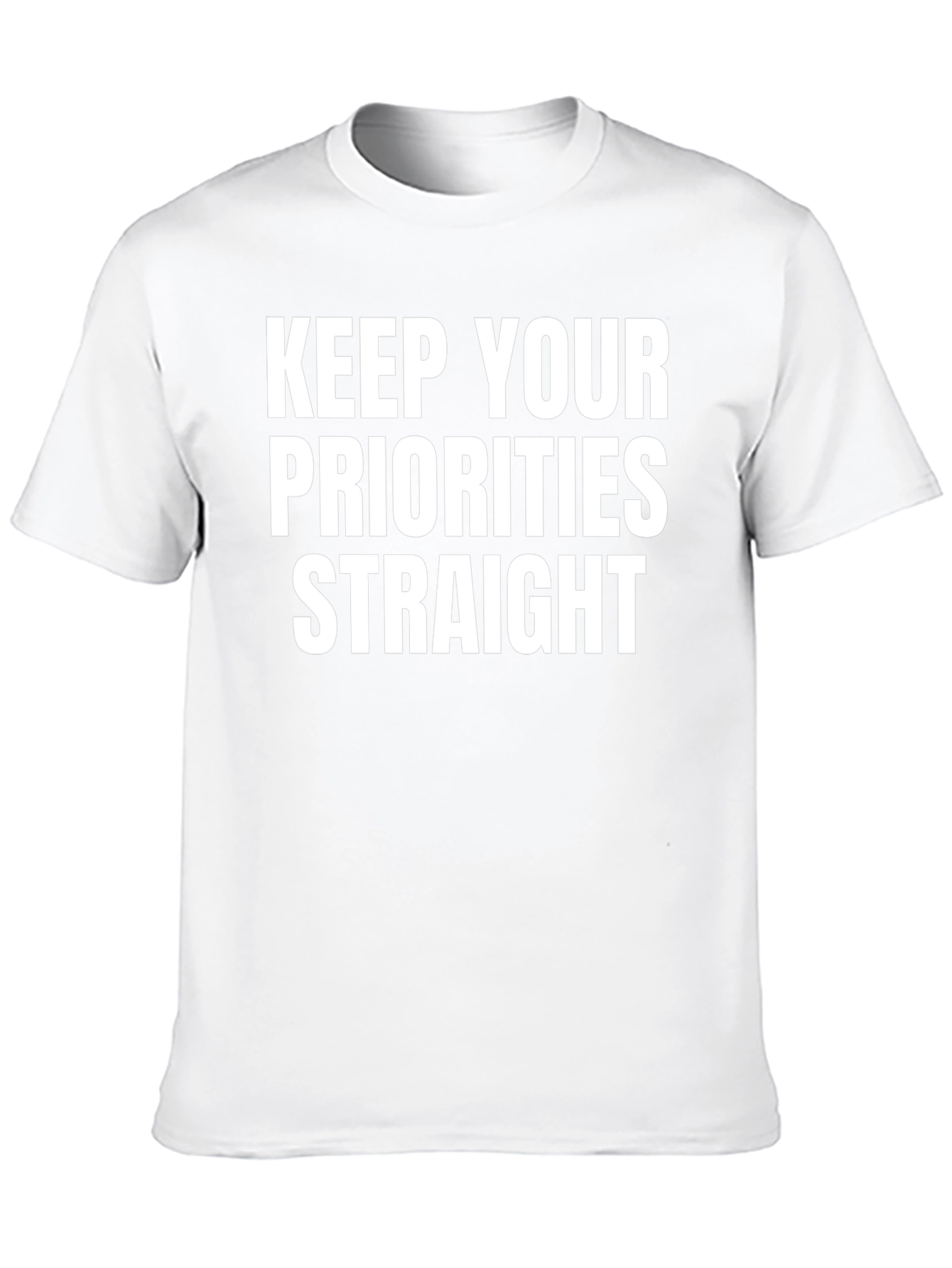 Keep Your Priorities Straight Black Tee