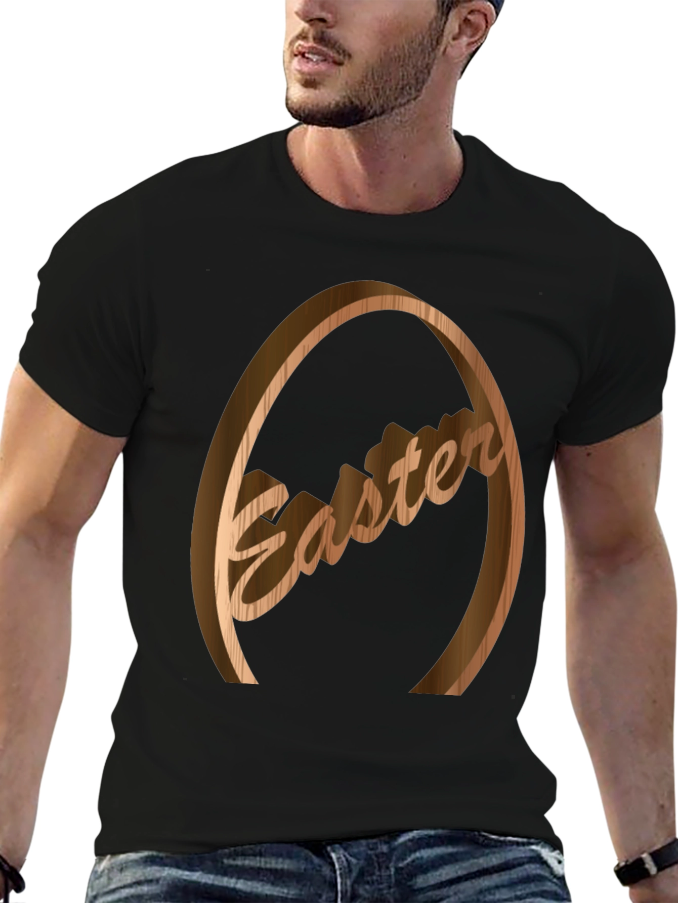 Easter Wooden Egg Graphic Tee - Unisex