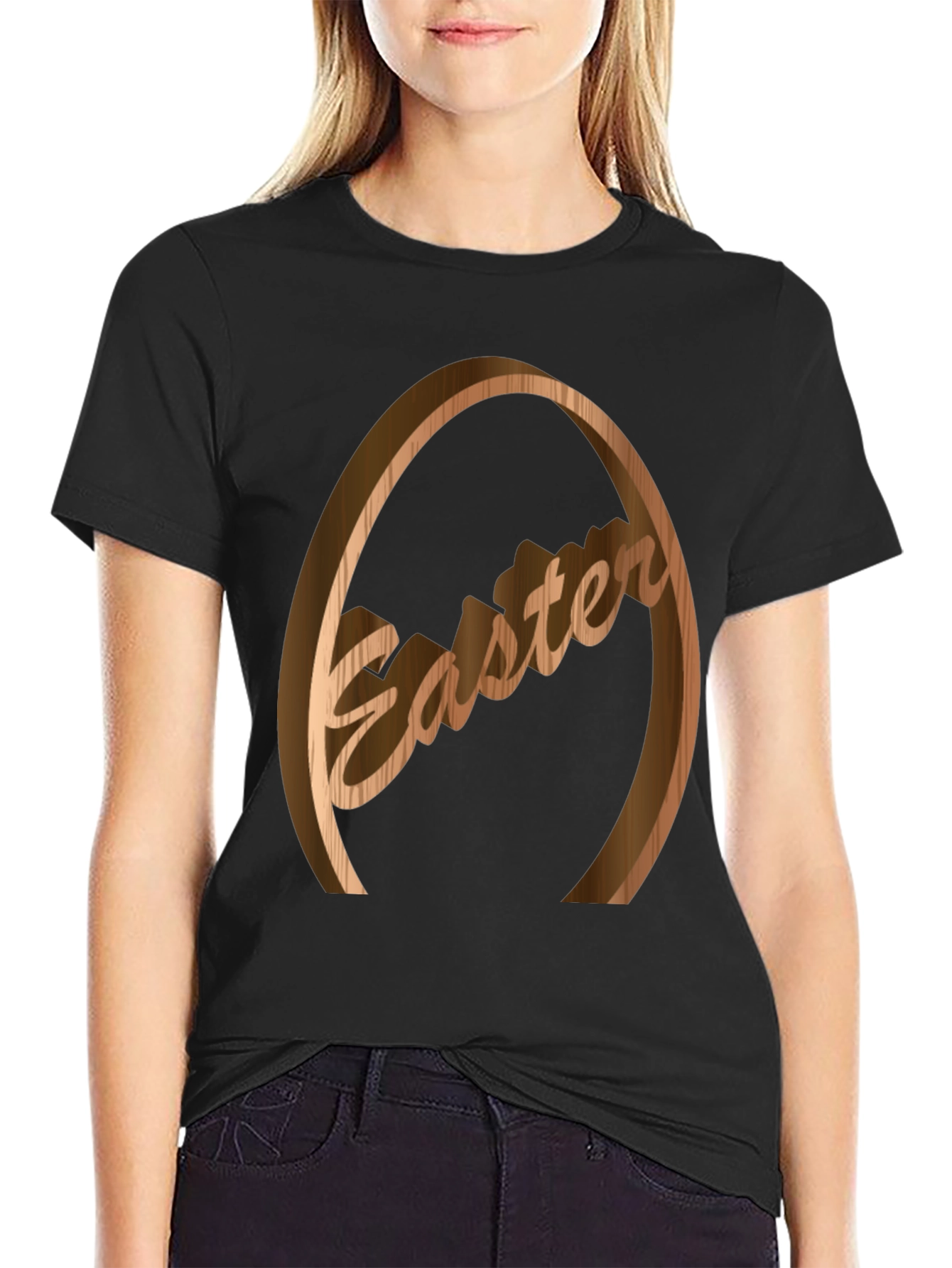 Easter Wooden Egg Graphic Tee - Unisex