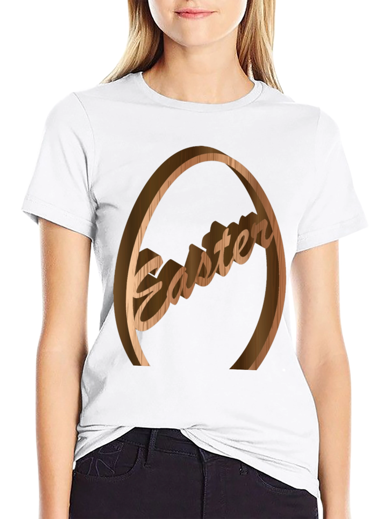 Easter Wooden Egg Graphic Tee - Unisex