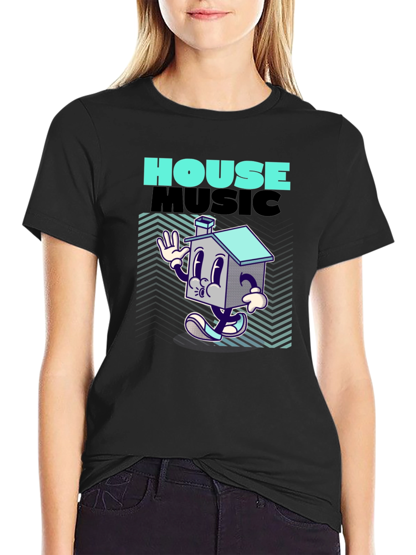 House Music Cartoon Tee