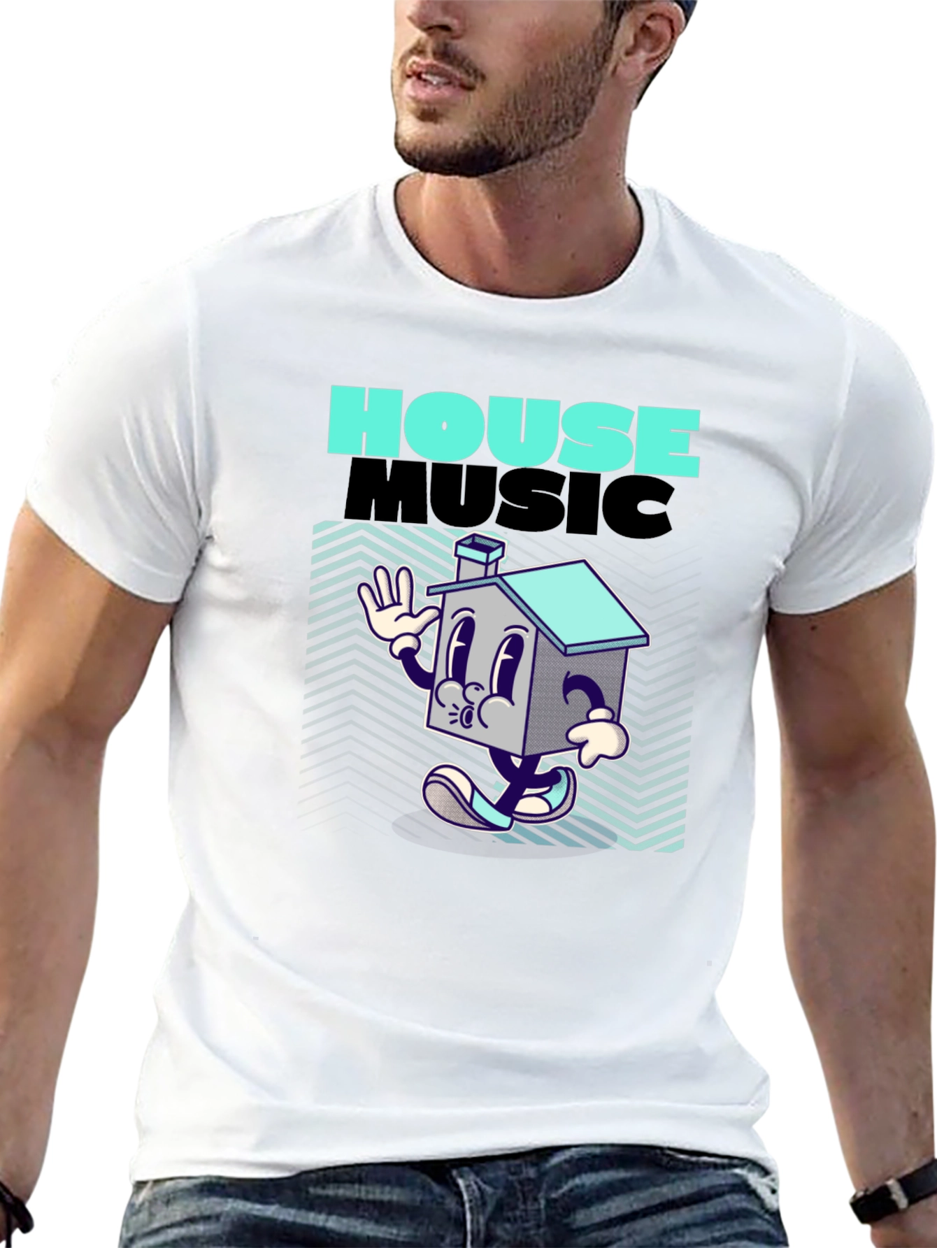 House Music Cartoon Tee