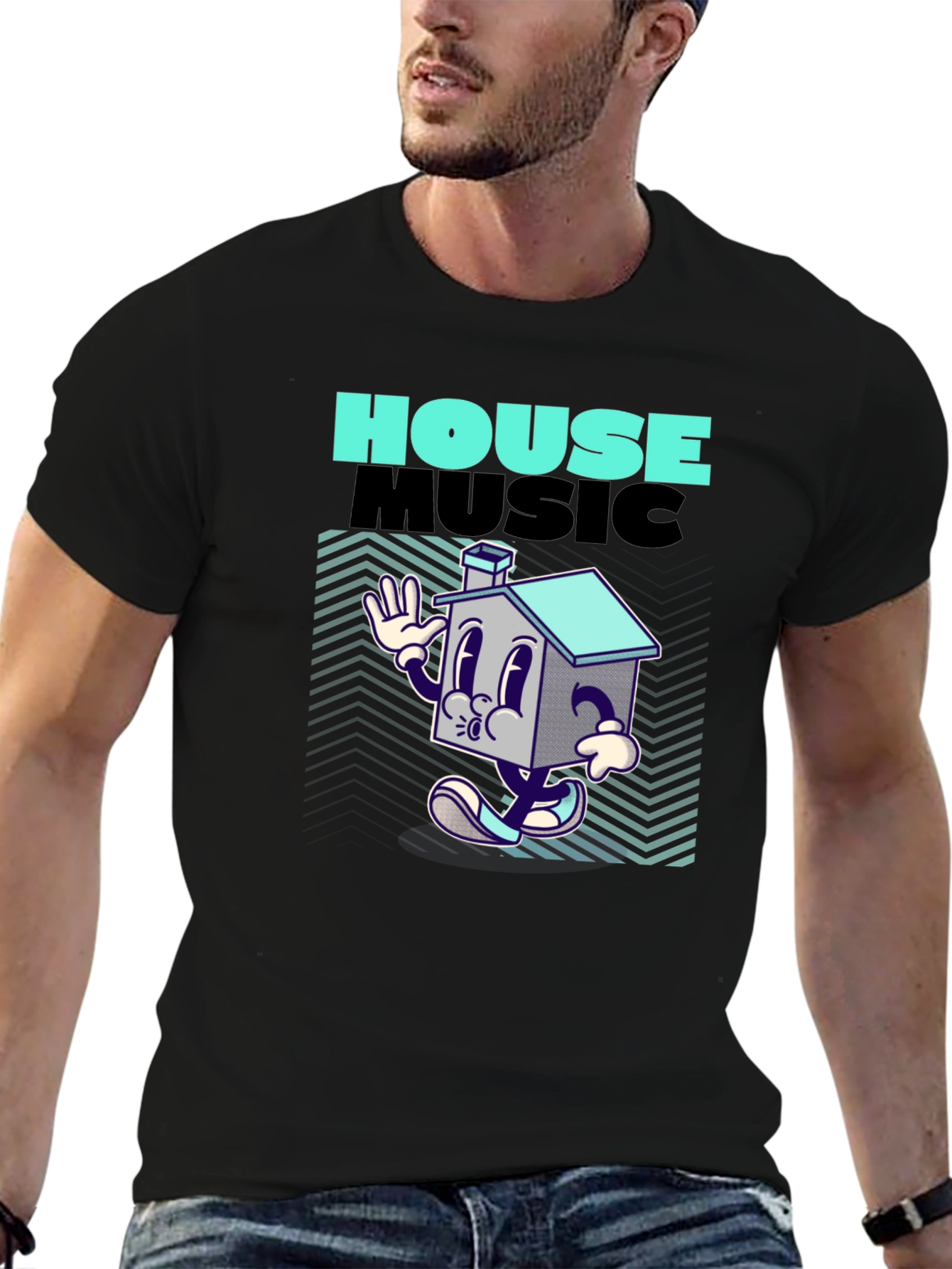 House Music Cartoon Tee